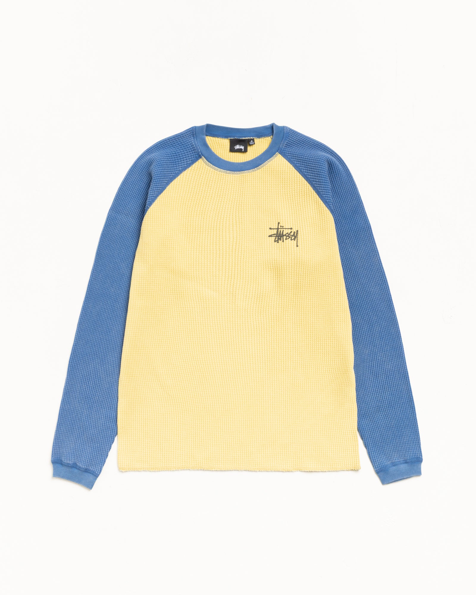 Basic Stüssy Thermal 2 Tone – Yellow | Tops | Stüssy UK