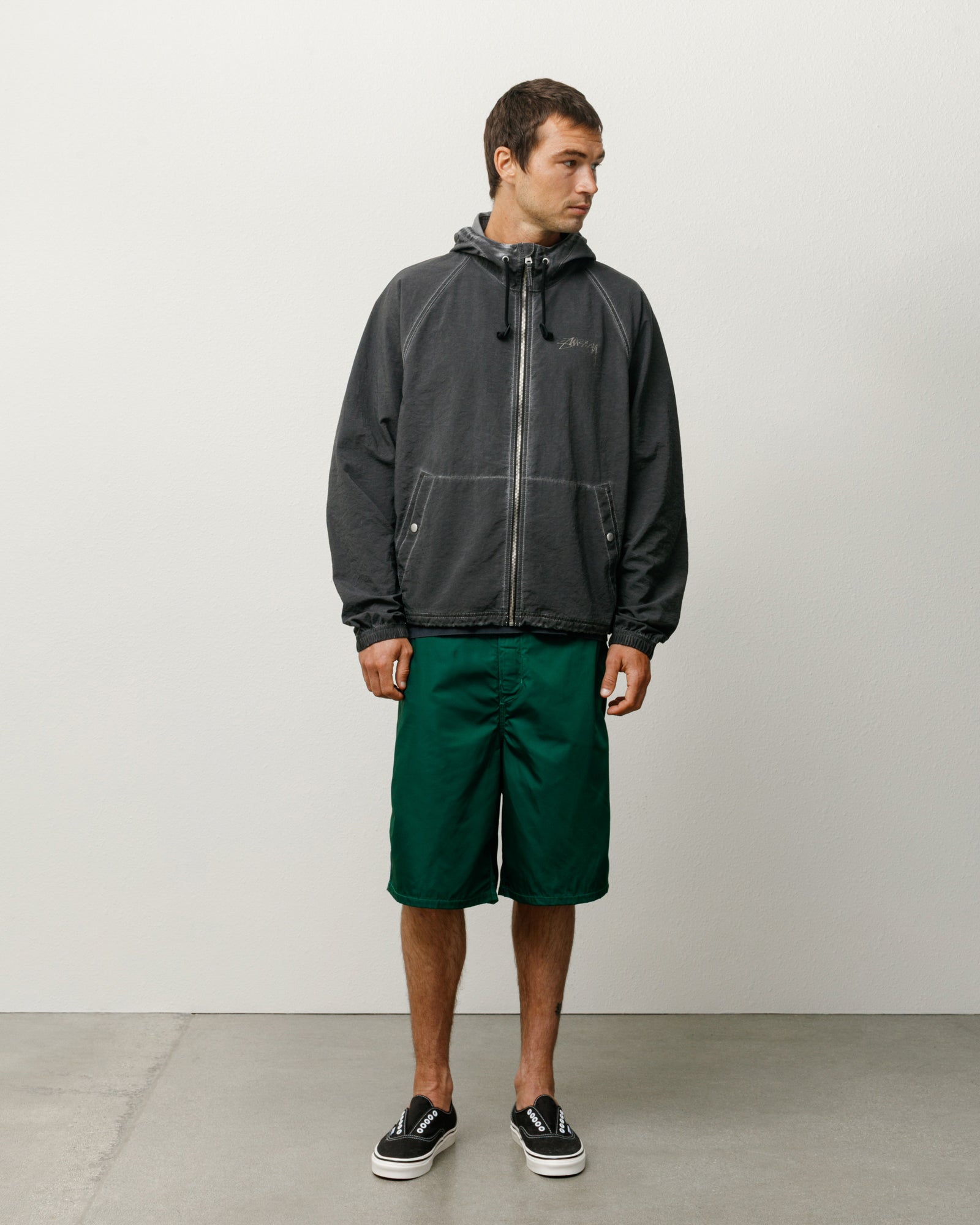 Beach Shell Garment Dyed – Black | Outerwear | Stüssy UK