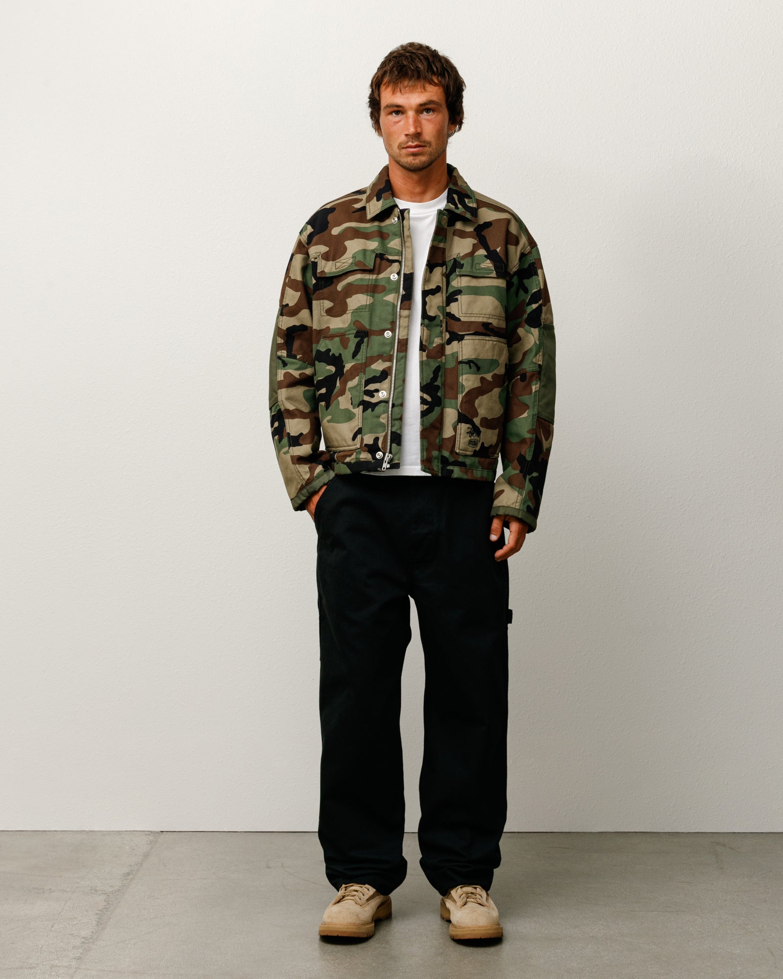 Bomber Jacket Mens Camo Utility Jacket Utility Work Jacket