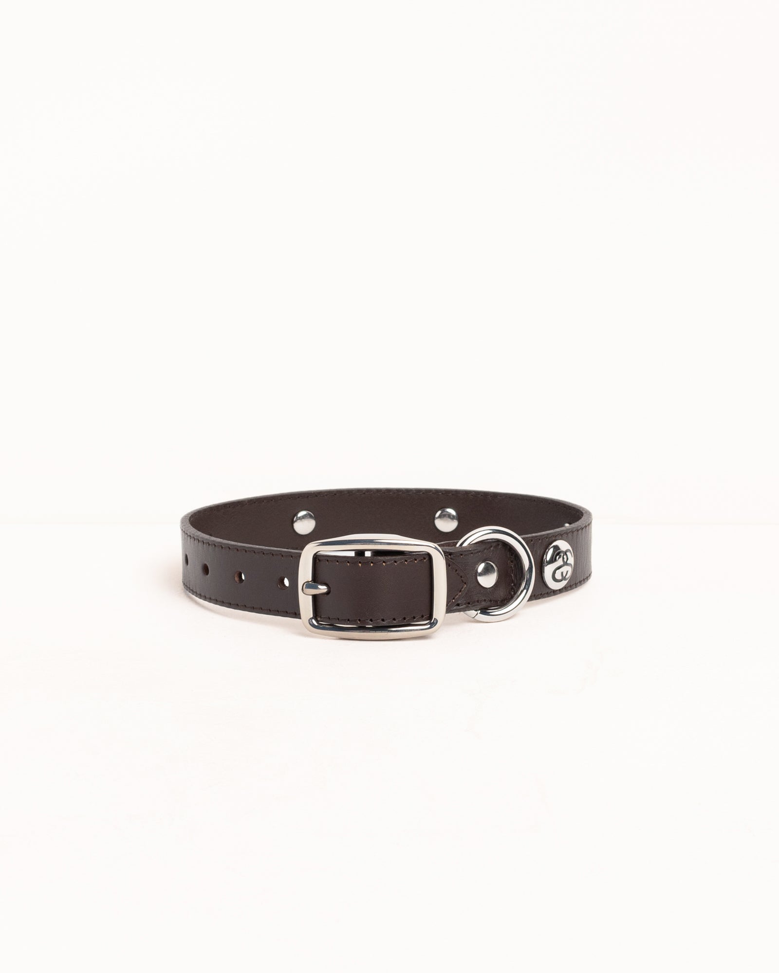 Studded Dog Collar – Brown | Accessories | Stüssy UK