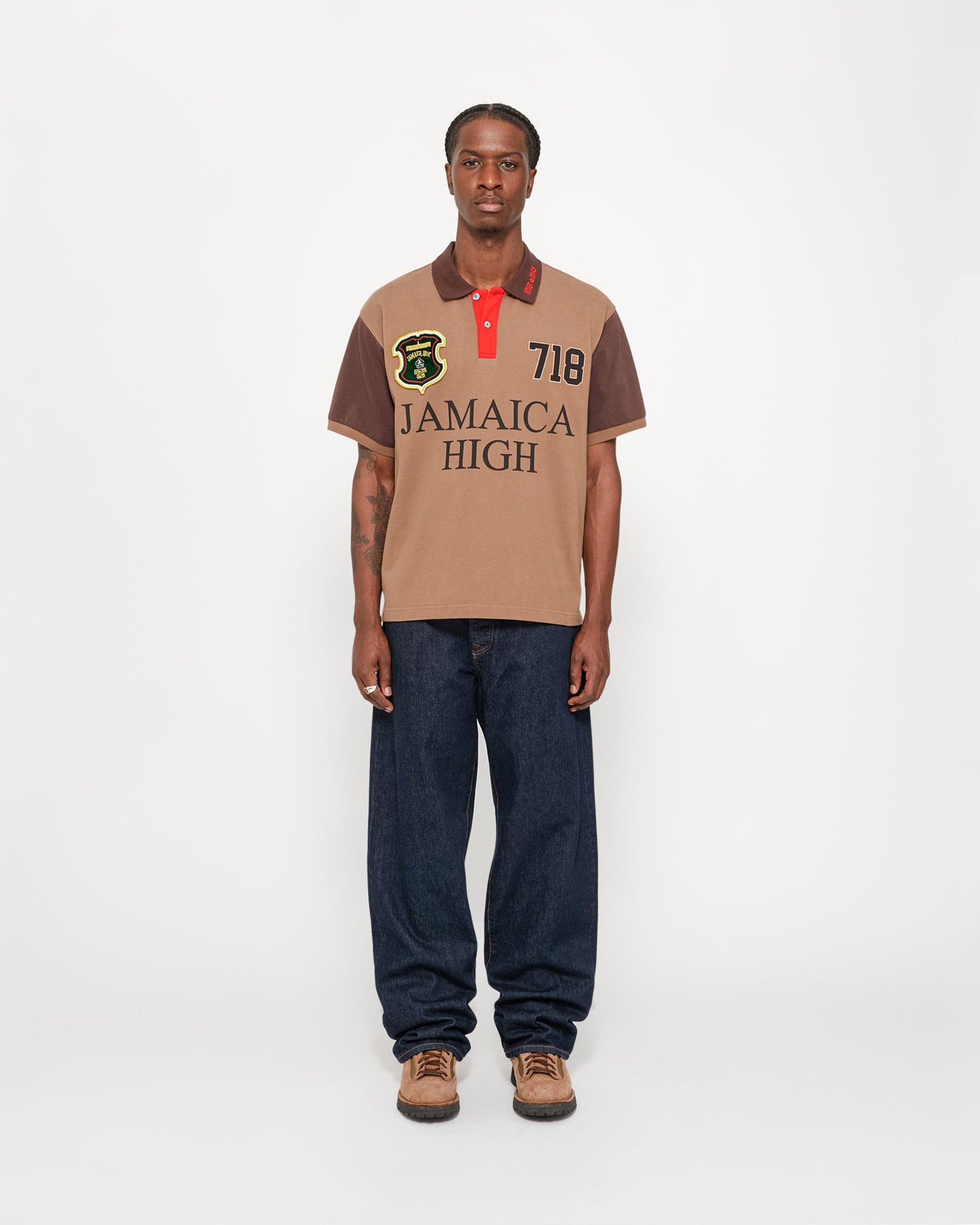 Stussy x Denim Tears Pique Polo