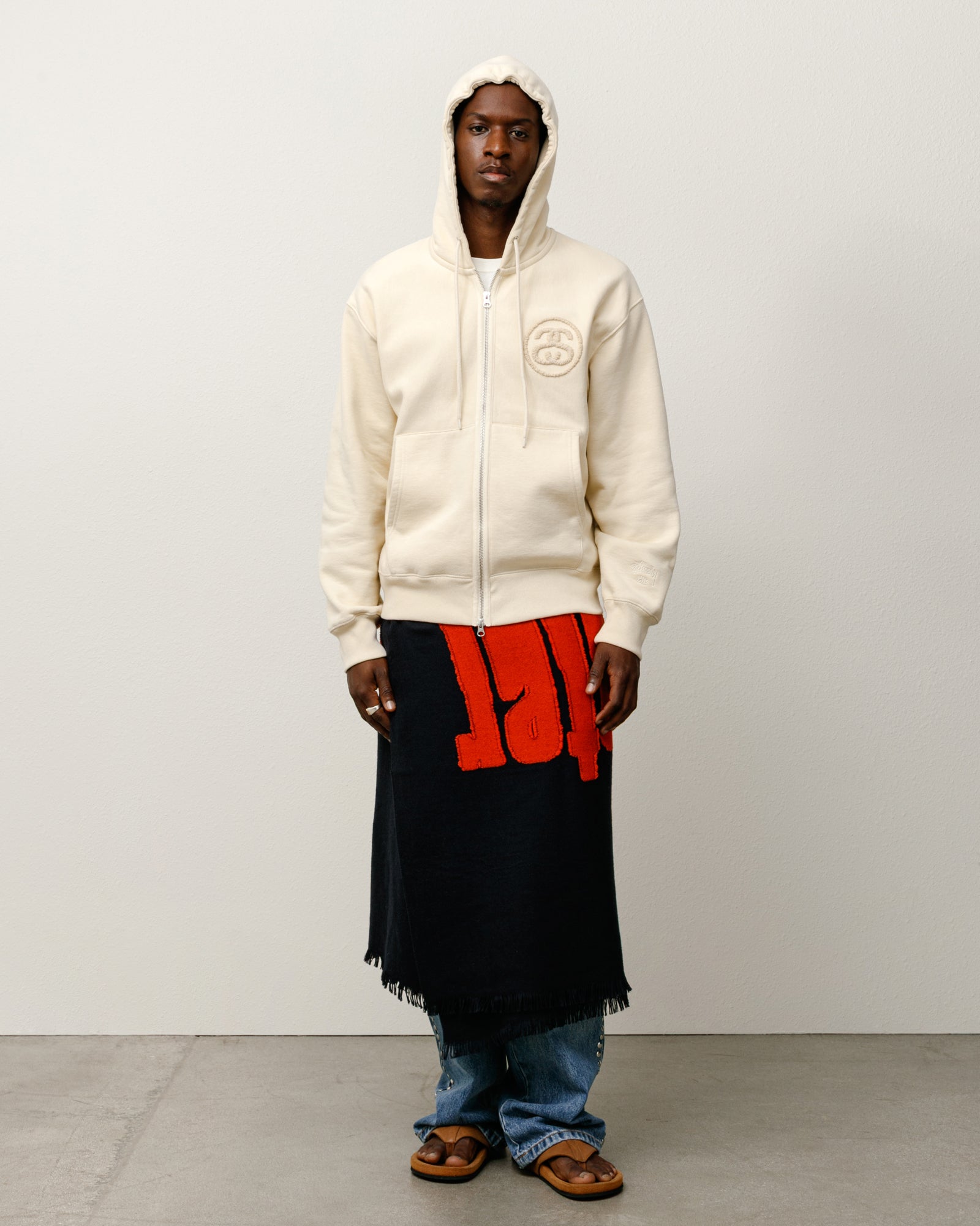 Stussy x Wales Bonner Fleece Zip Hoodie