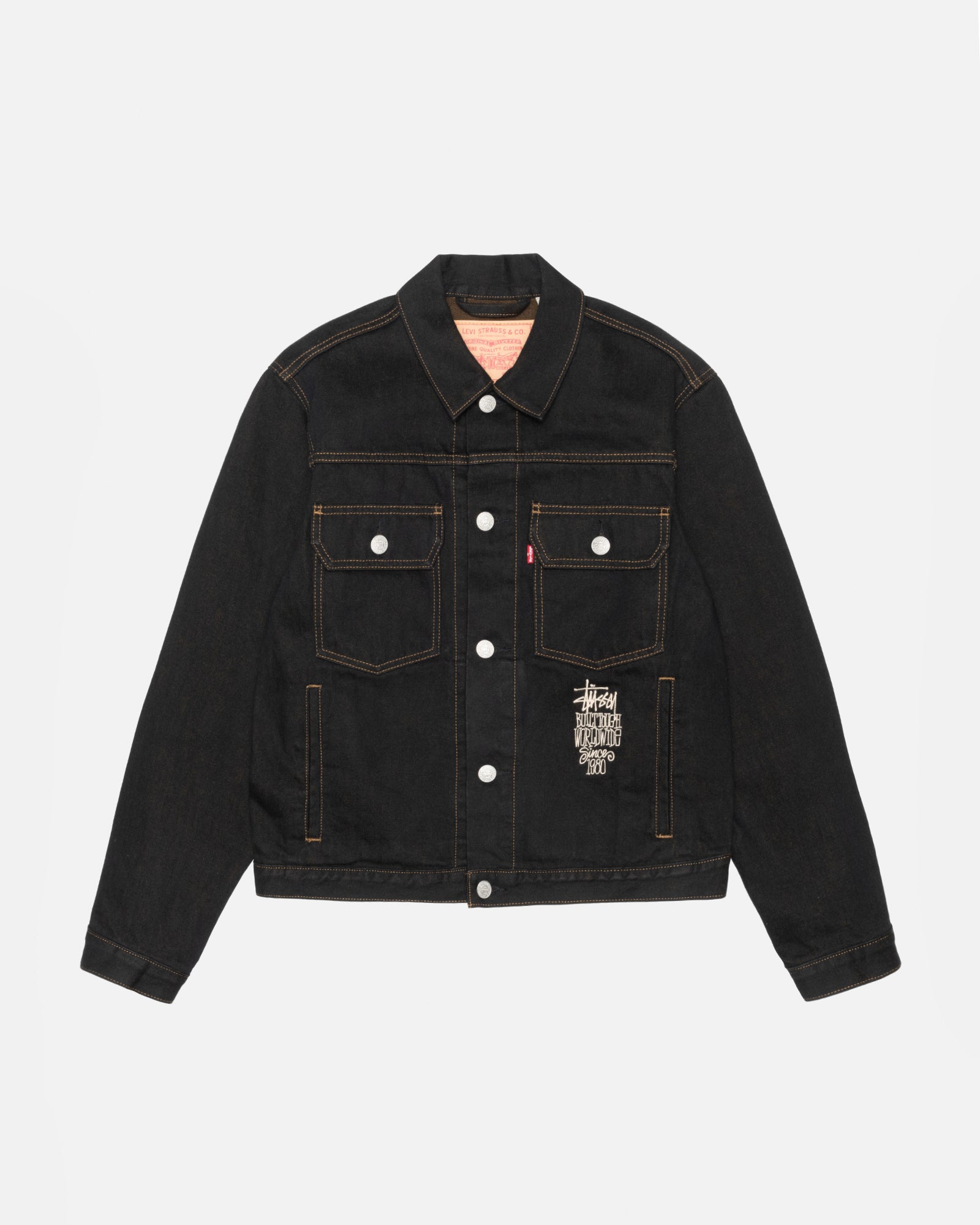 STÜSSY & LEVI'S CRISPY RINSE TRUCKER JACKET