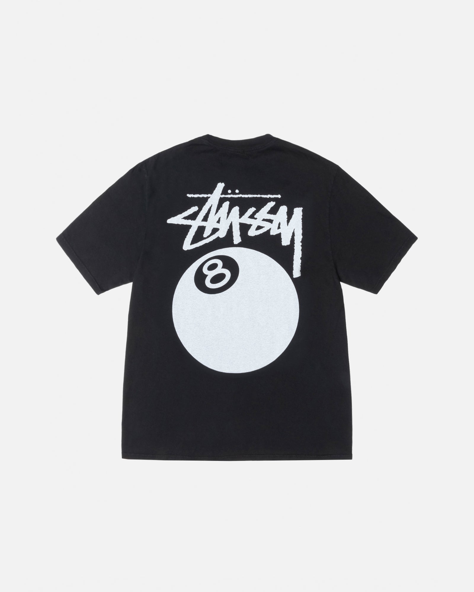8 Ball Tee Pigment Dyed in black – Stüssy UK