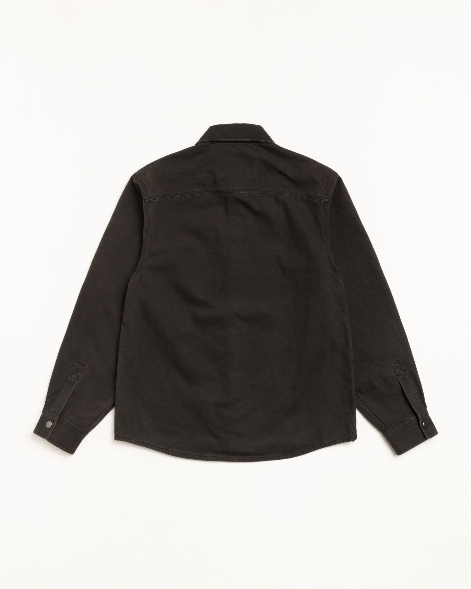 Heavy Washed Canvas Shirt – Black | Tops | Stüssy UK