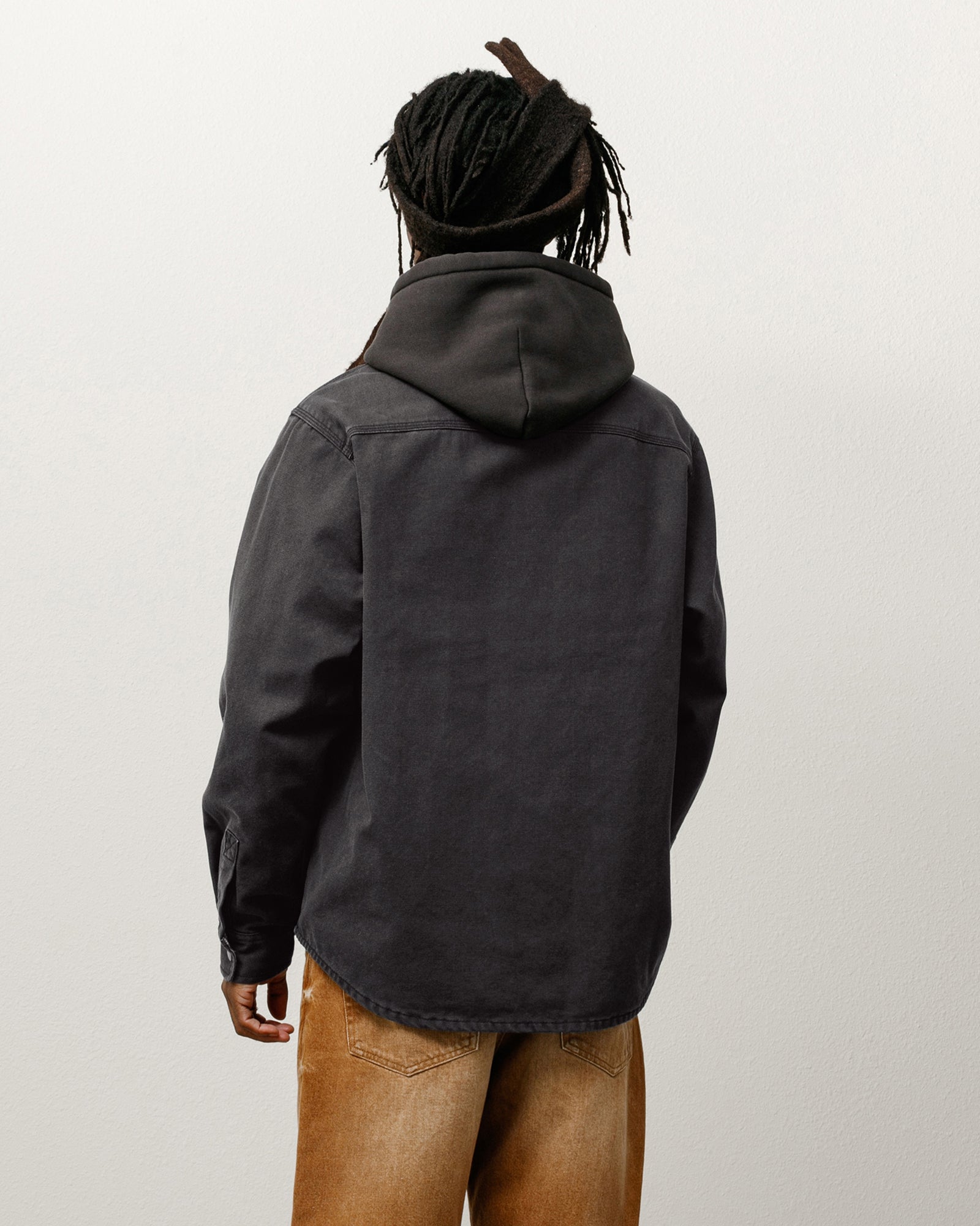 Heavy Washed Canvas Shirt – Black | Tops | Stüssy UK