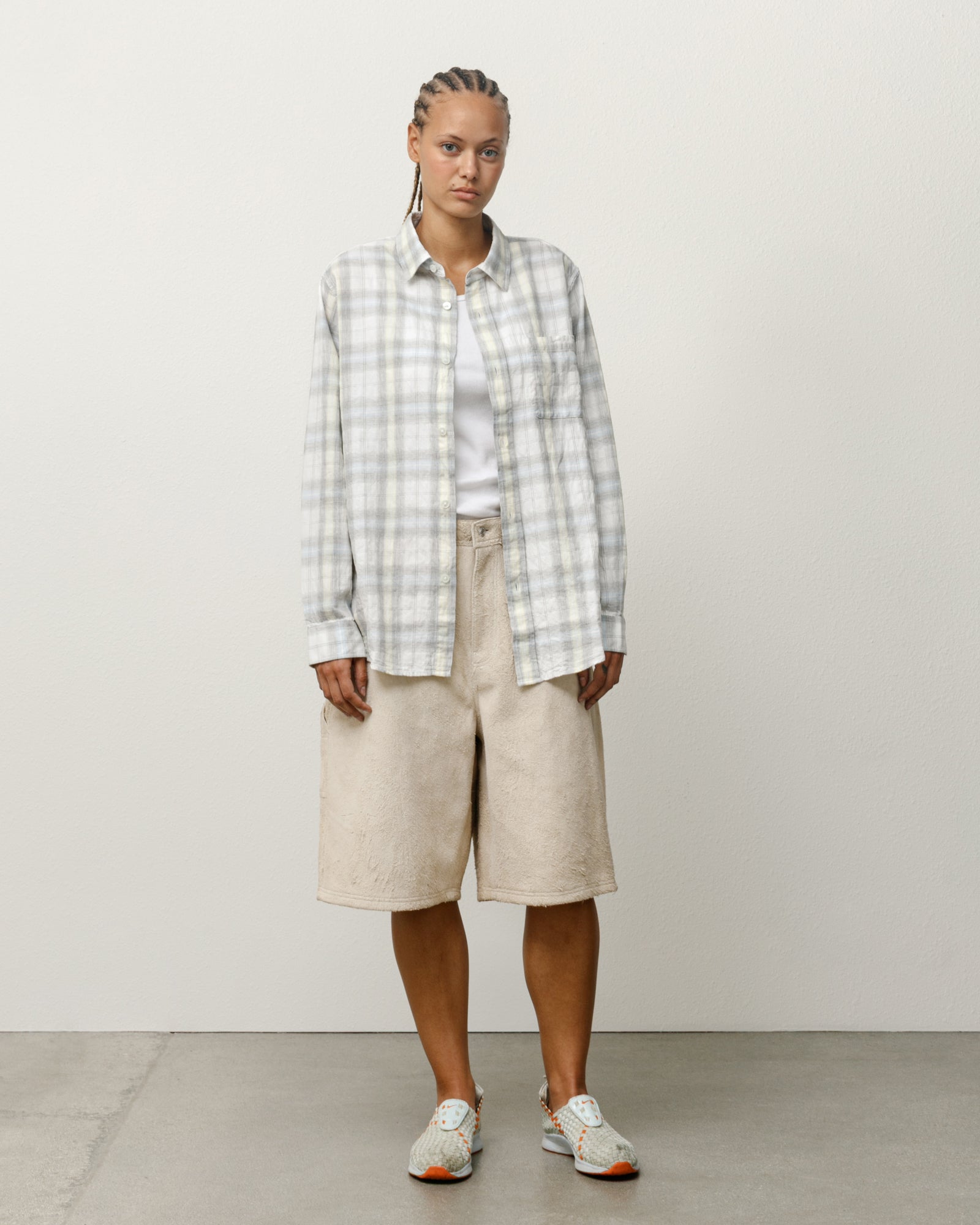 Beach Plaid Shirt – Off White | Tops | Stüssy UK