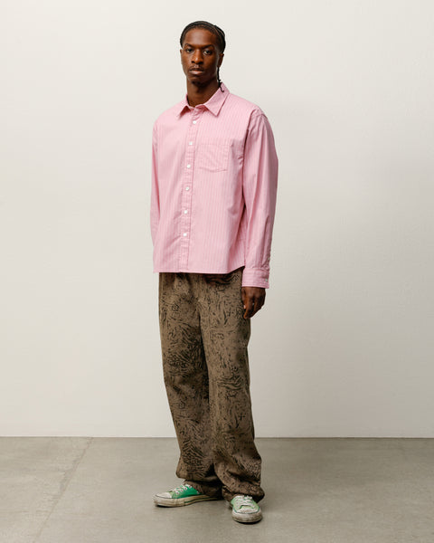 Oxford Shirt – Pink Stripe | Tops & Shirts | Stüssy UK