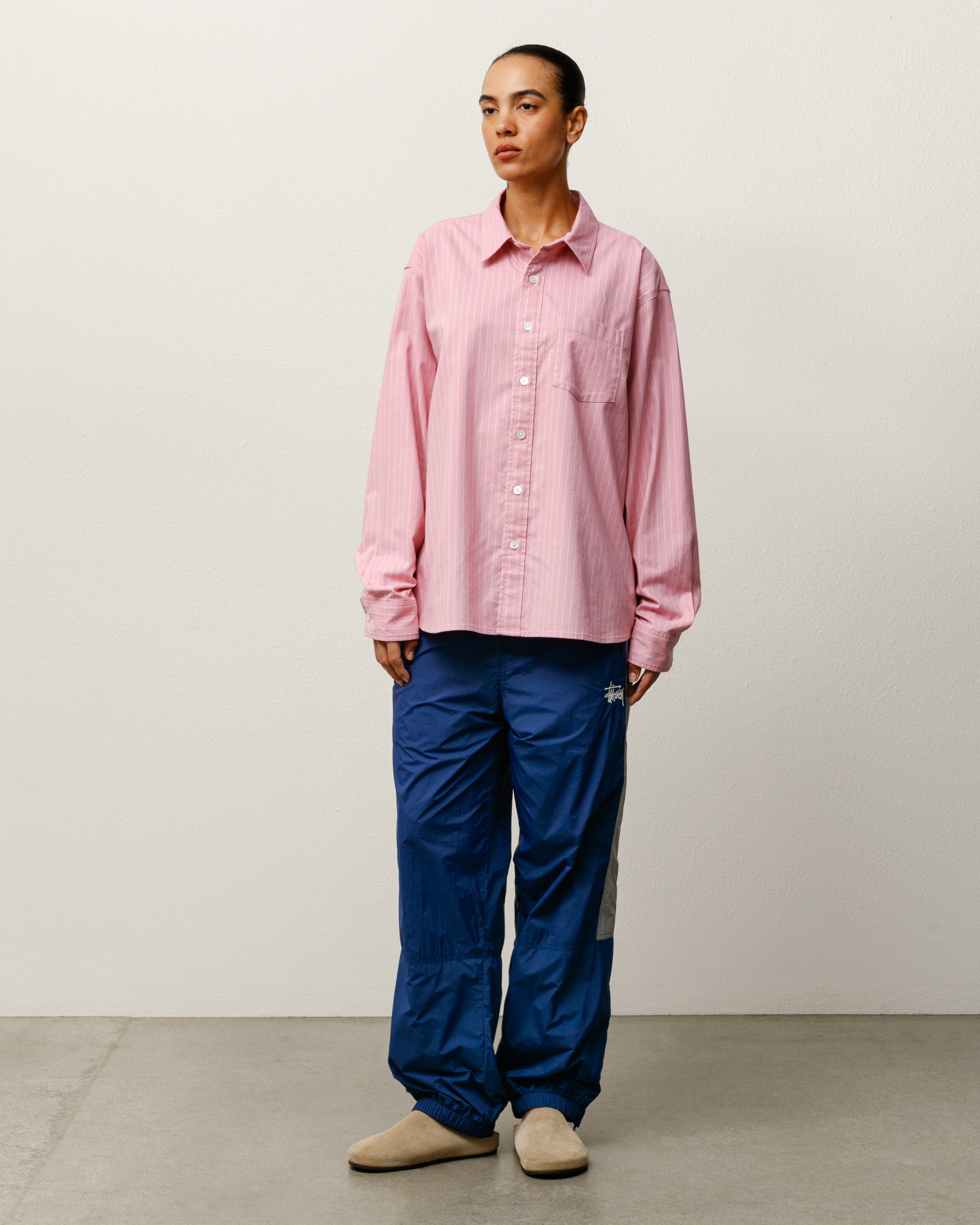 Oxford Shirt – Pink Stripe | Tops & Shirts | Stüssy UK