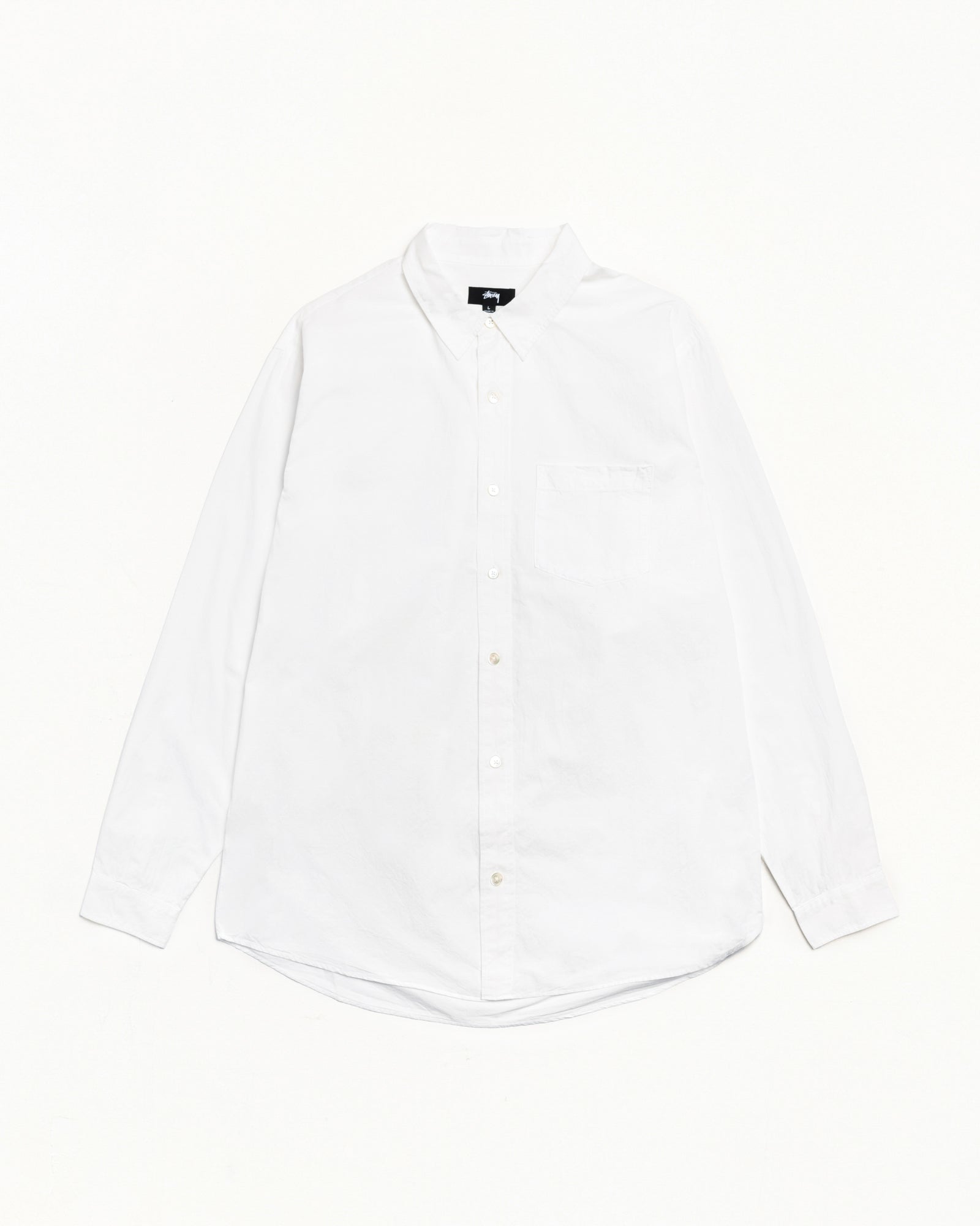 Oxford Ls Shirt Unisex Long Sleeve In White