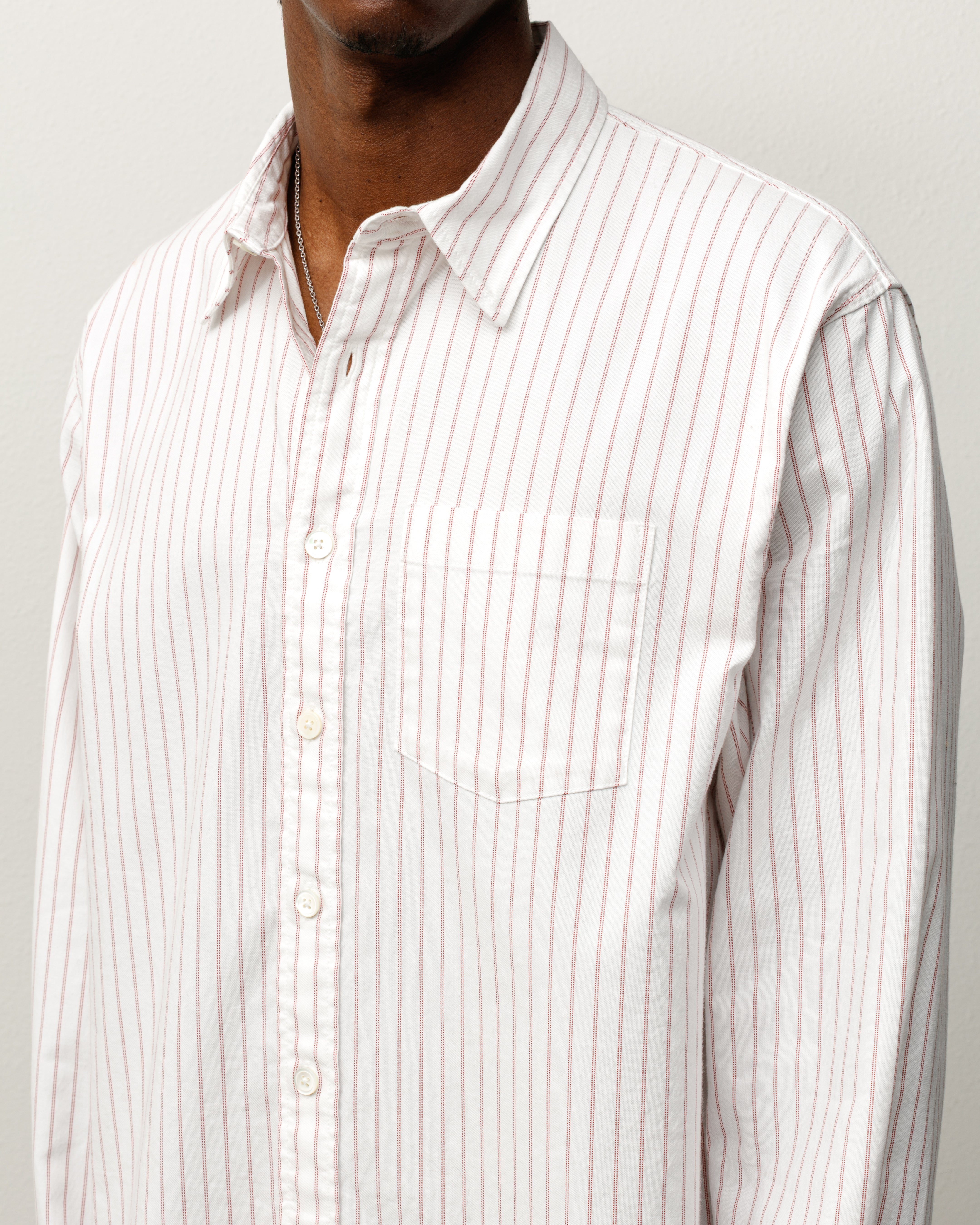 Oxford Shirt – White Stripe | Tops & Shirts | Stüssy UK