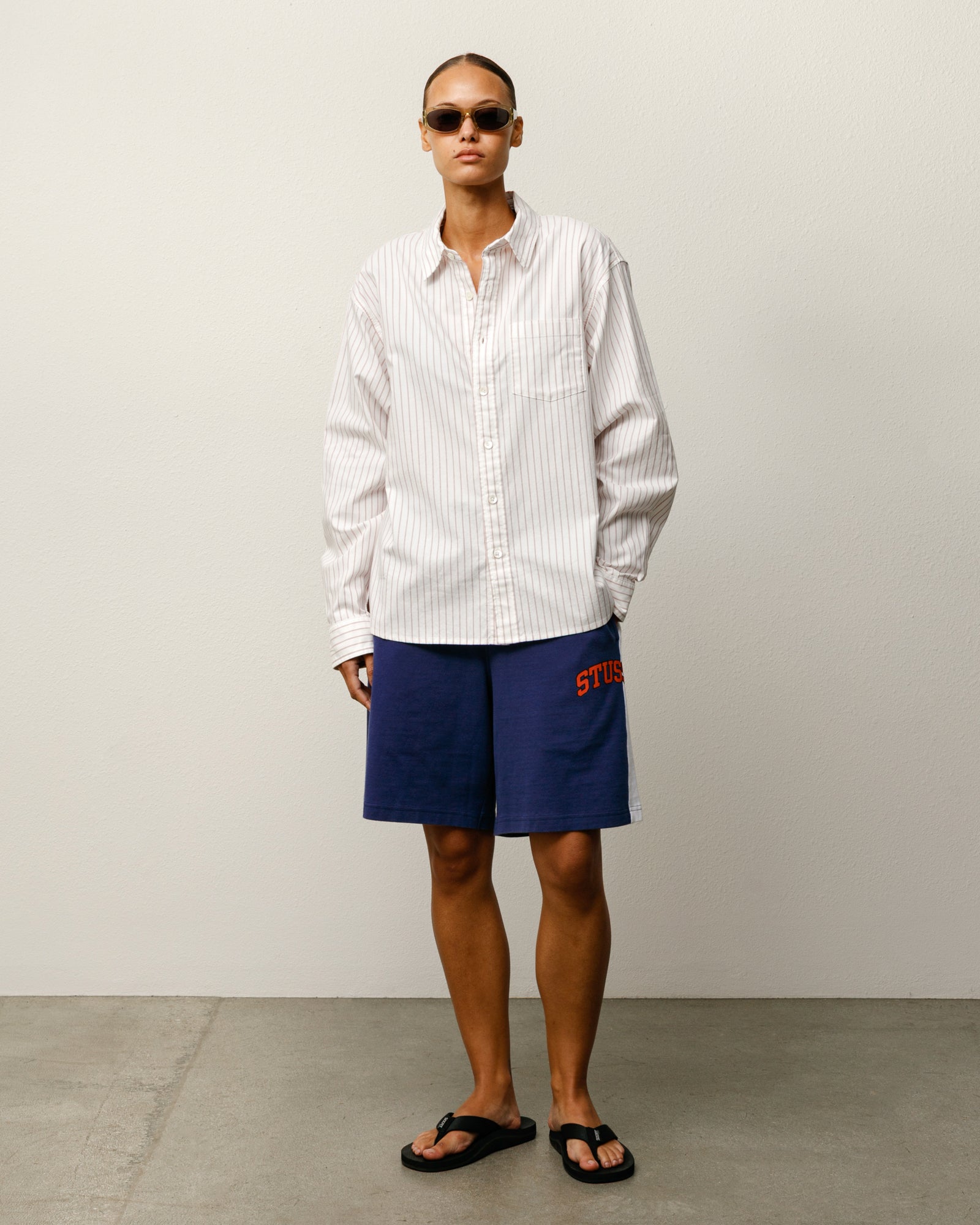Oxford Shirt – White Stripe | Tops & Shirts | Stüssy UK