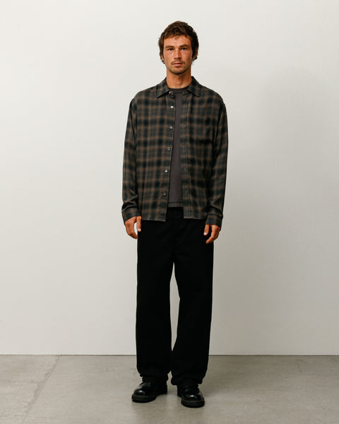 Matthew Plaid Shirt Sd Unisex Long Sleeve In Brown