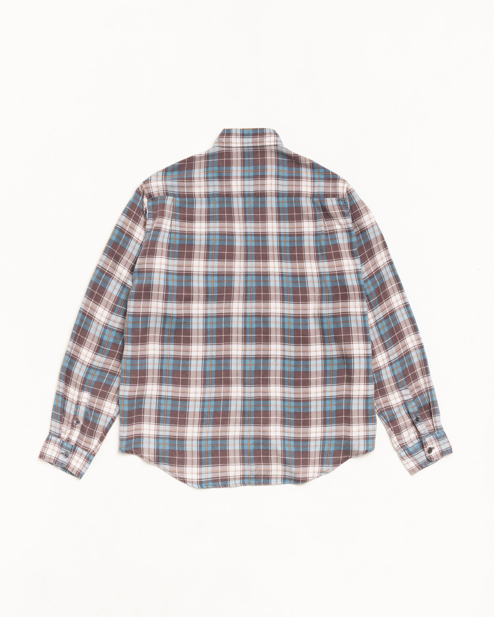 Matthew Plaid Shirt Cl Mens Long Sleeve In Brown