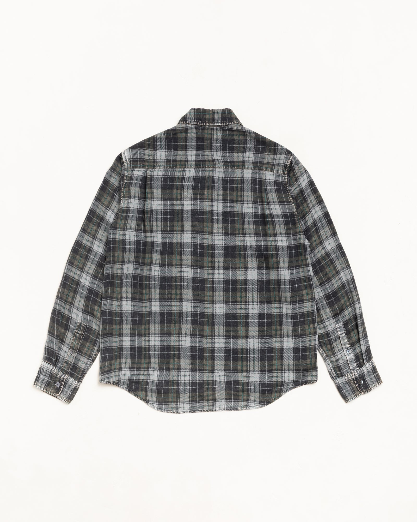 Matthew Plaid Shirt Cl Mens Long Sleeve In Charcoal
