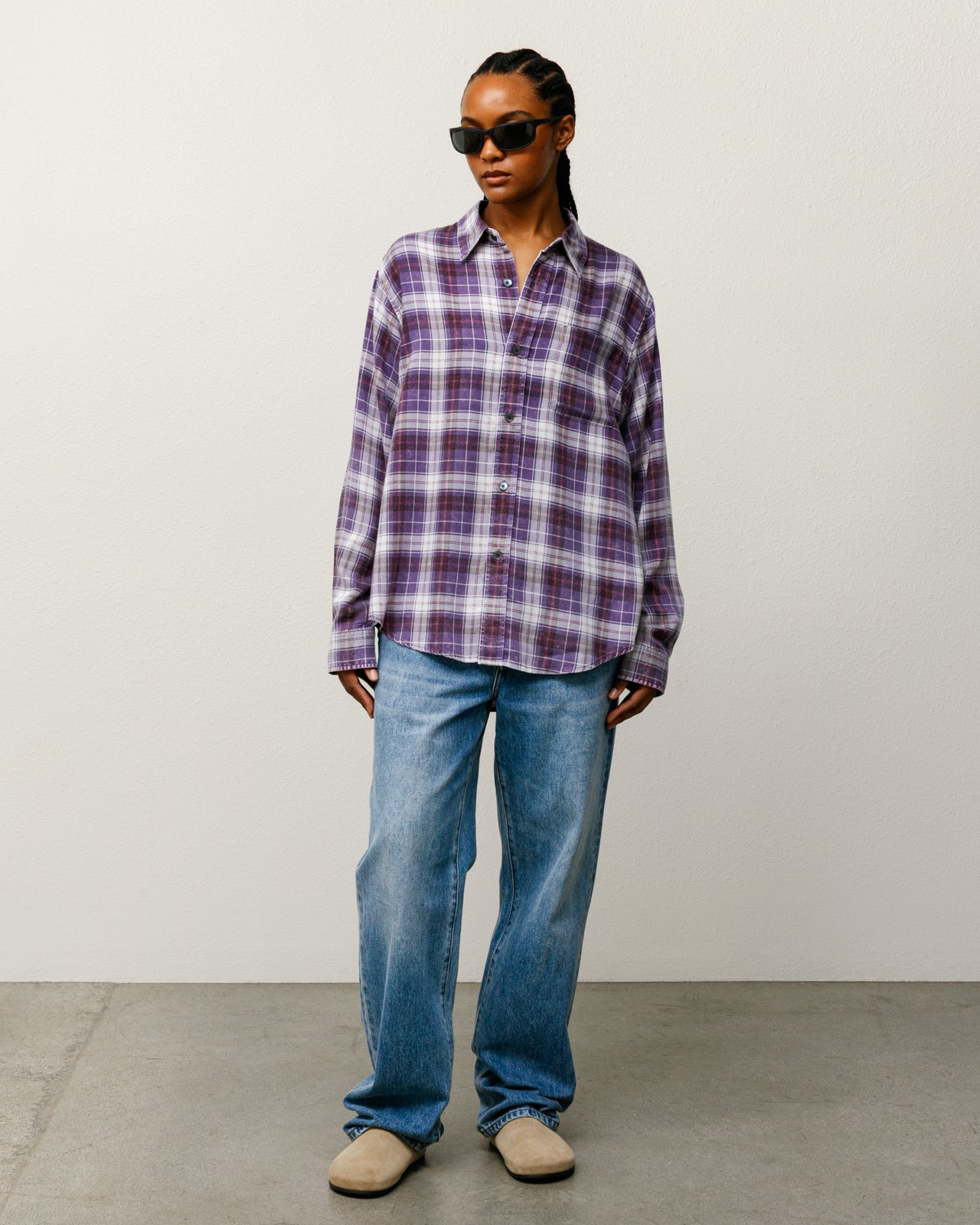 Matthew Plaid Shirt – Lavender | Tops & Shirts | Stüssy UK