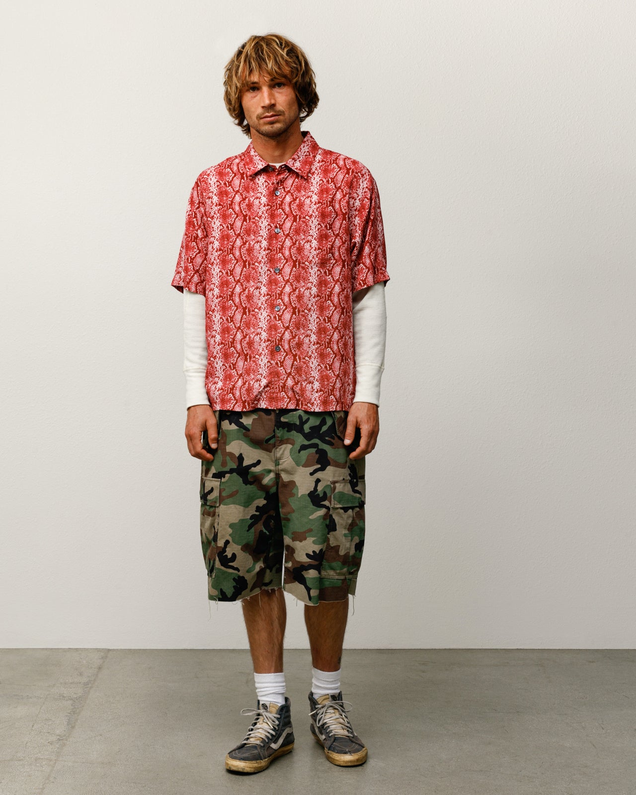Python Ss Shirt Mens Short Sleeve In Red