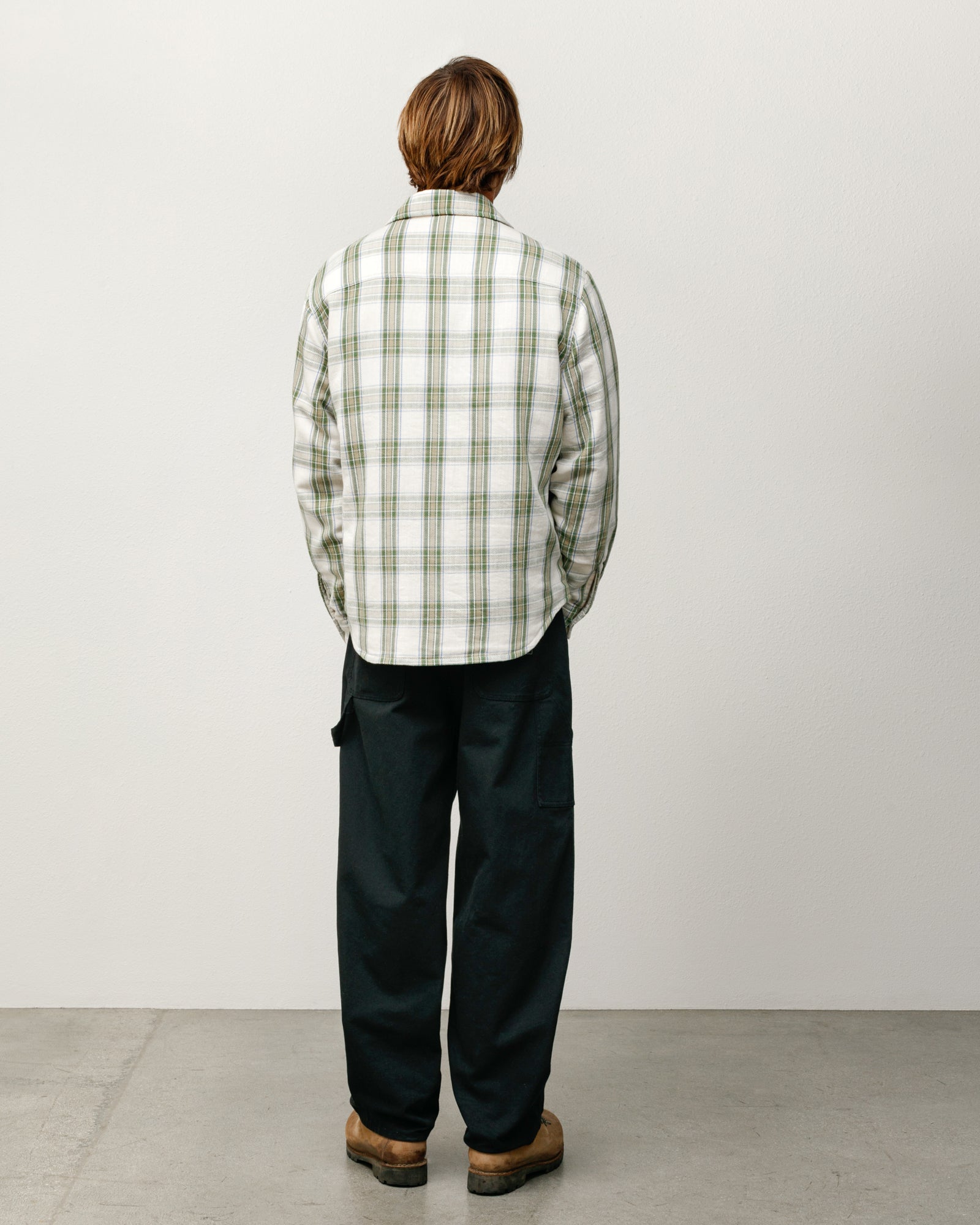 Lau Plaid Shirt Jacket – Off White | Tops & Shirts | Stüssy UK