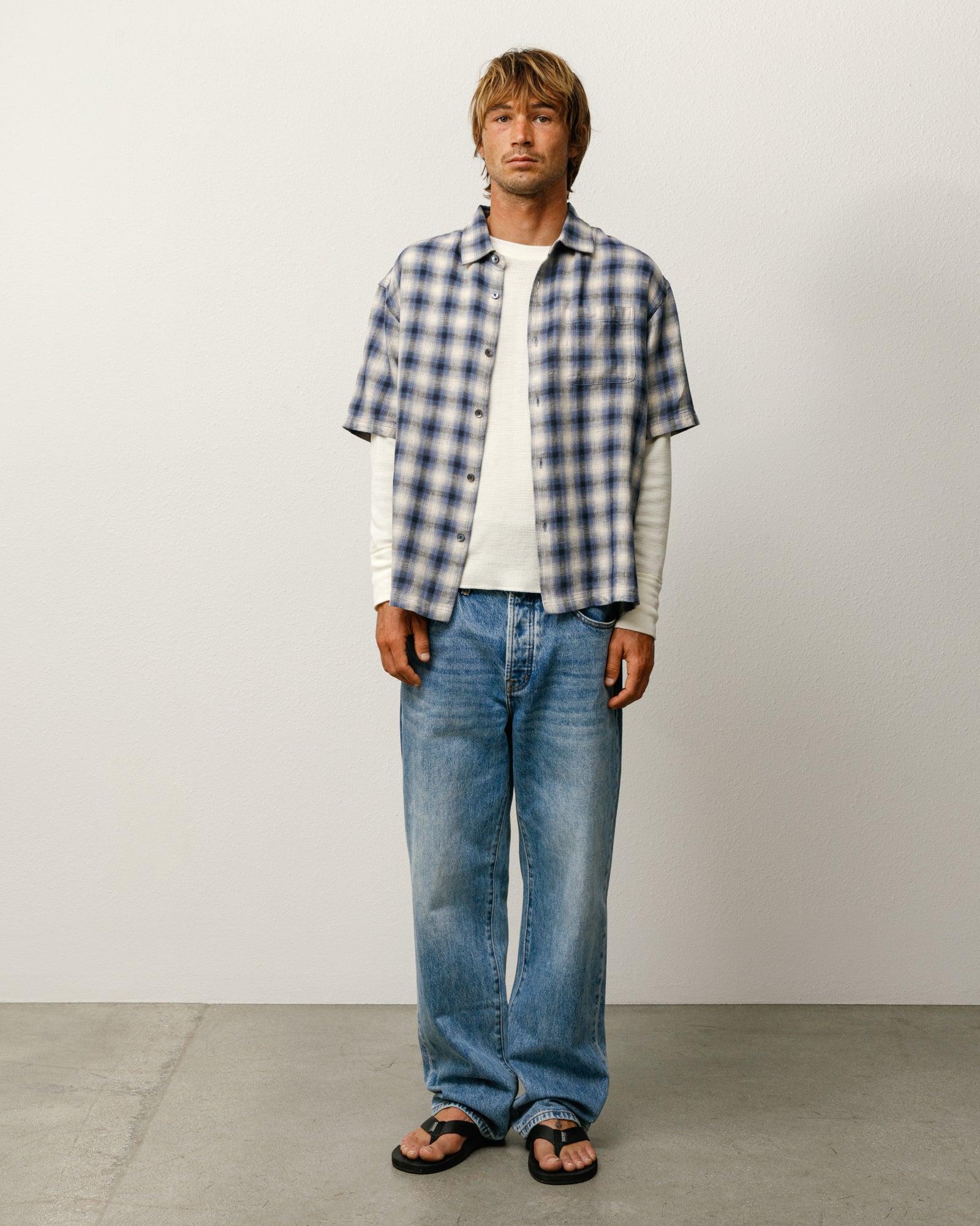 Liam SS Plaid Shirt – Blue | Tops & Shirts | Stüssy UK