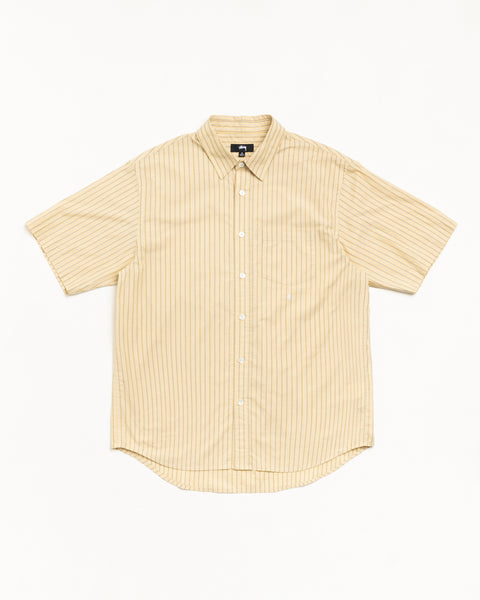 Standard Ss Shirt Unisex Short Sleeve In Yellow Stripe