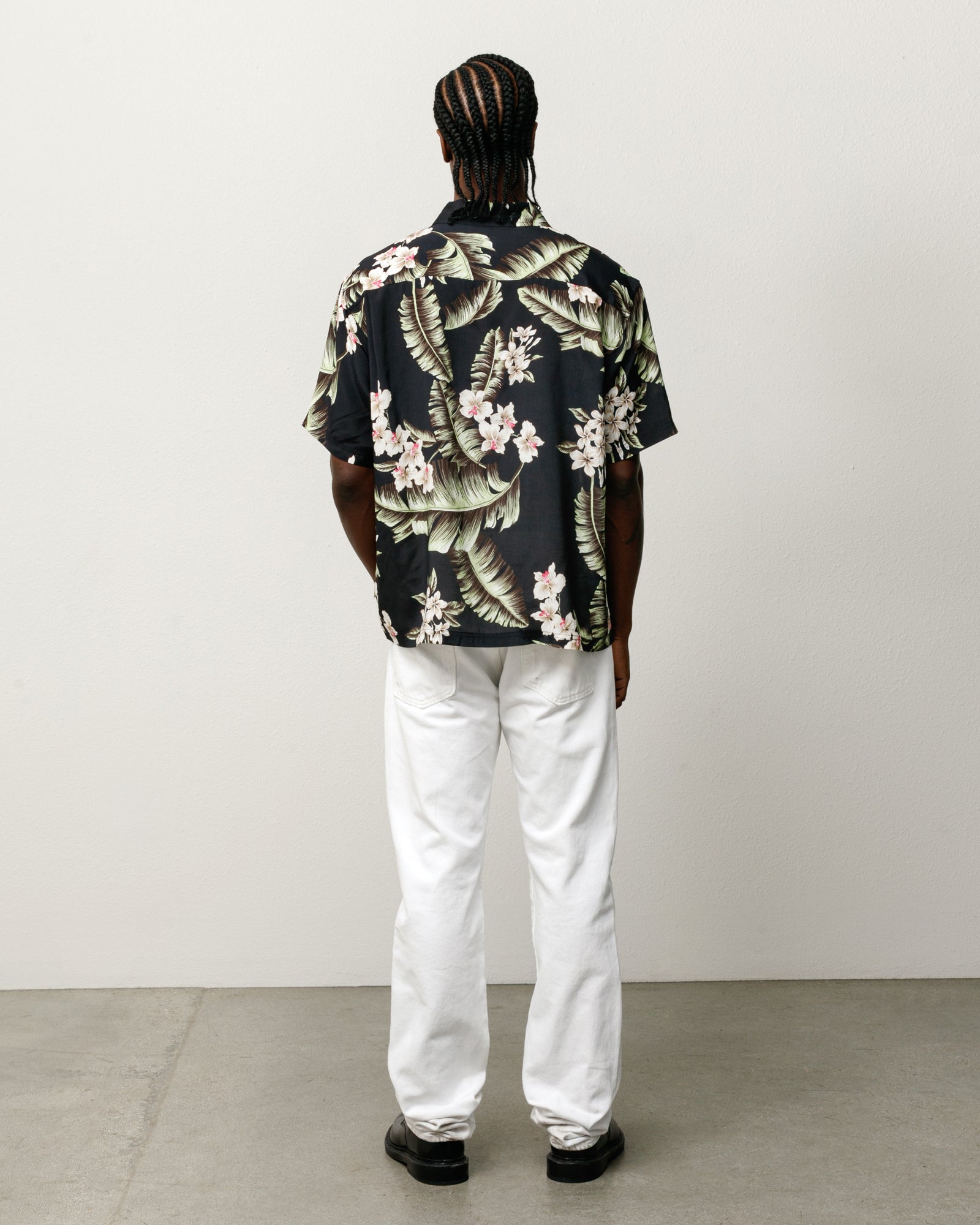 Stussy HAWAIIAN SS SHIRT 黒 シャツ M Hawaiian Floral Ss Shirt – Black | Tops & Shirts | Stüssy UK