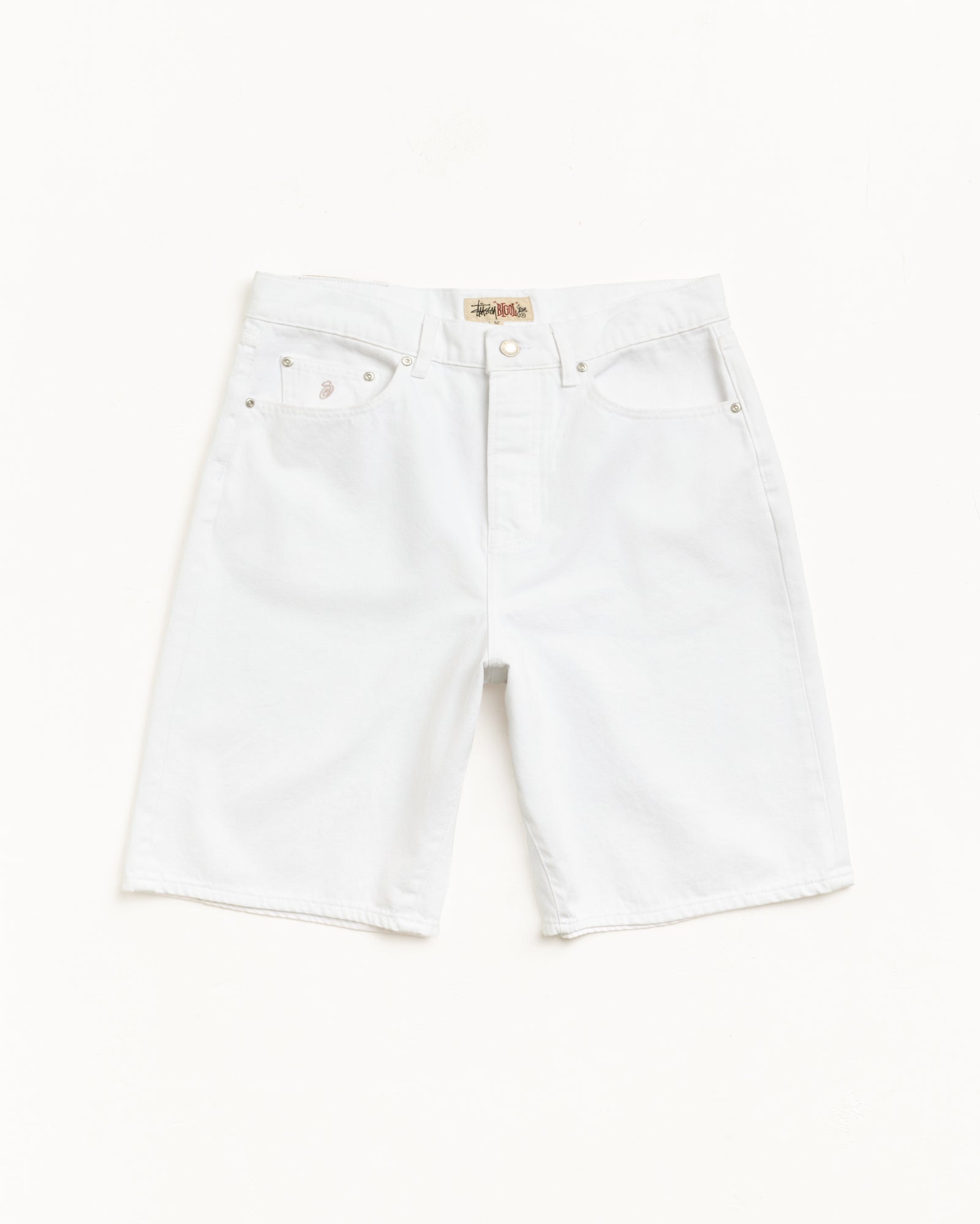 Big Ol' Short Denim – White | Pants | Stüssy UK