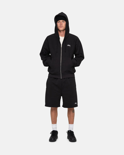 Stüssy Stock Logo Sweatshort Black Shorts  | hero:hover:collection:new-arrivals,shorts,bottoms,all