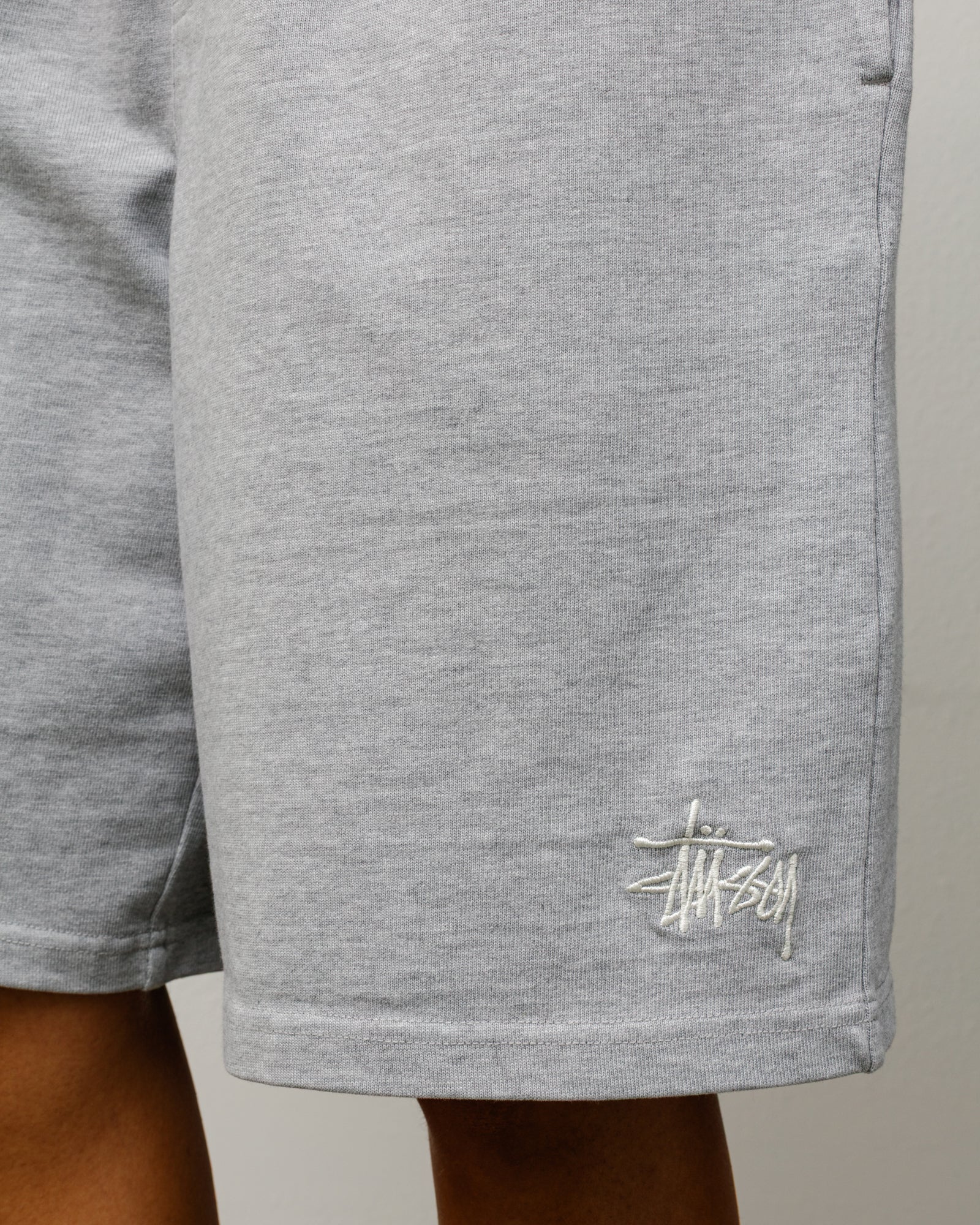 Jersey Short Mens Regular In Grey Heather