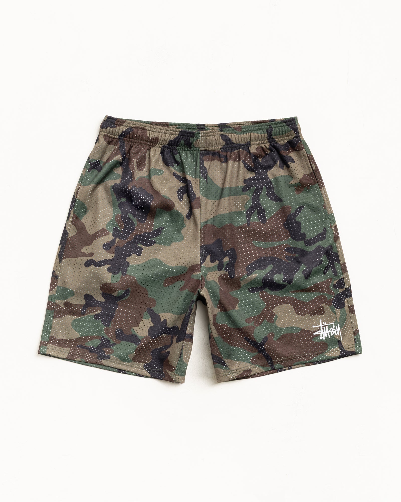 Mesh Short Basic Mens Regular In Woodland Camo