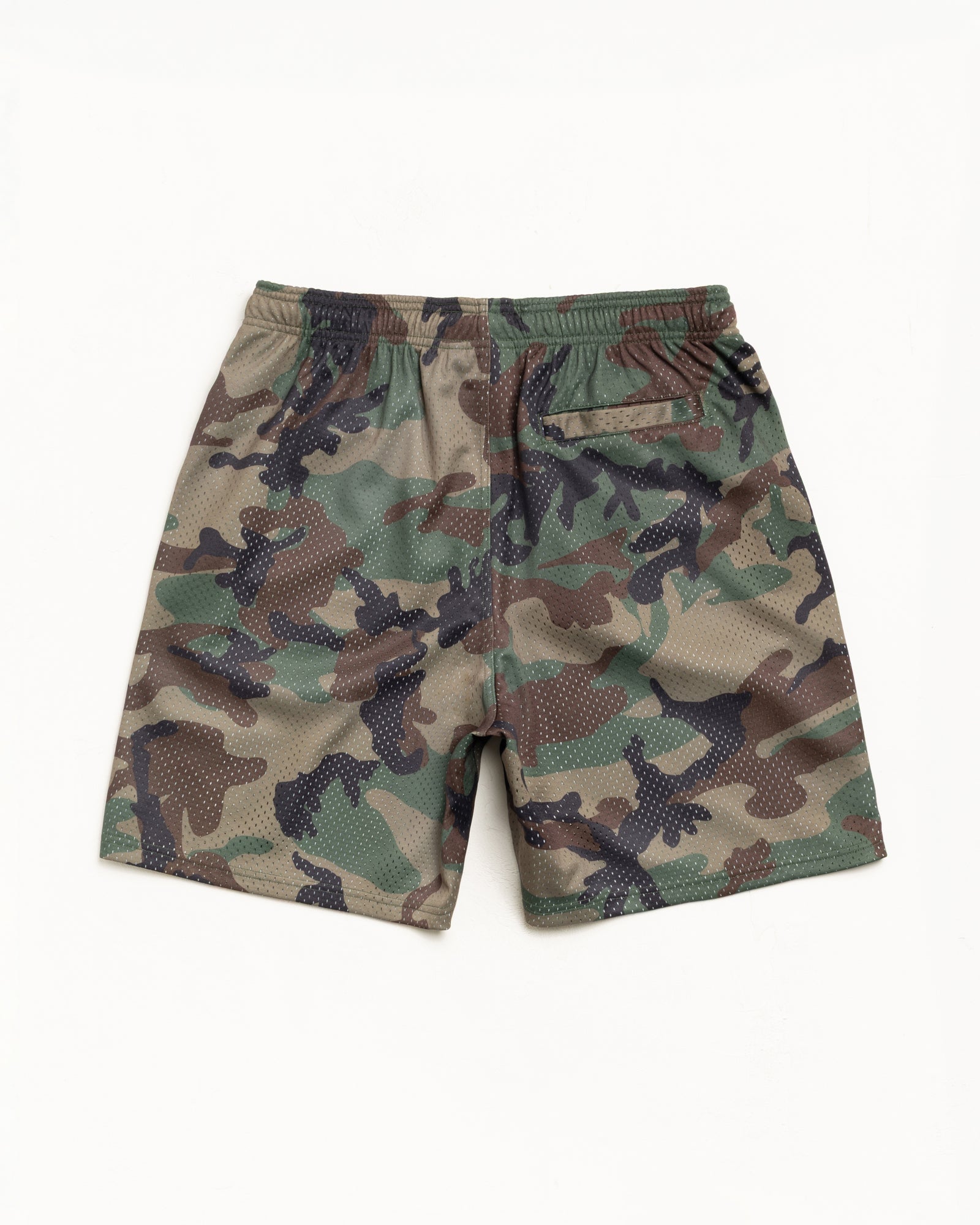 Mesh Short Basic Mens Regular In Woodland Camo