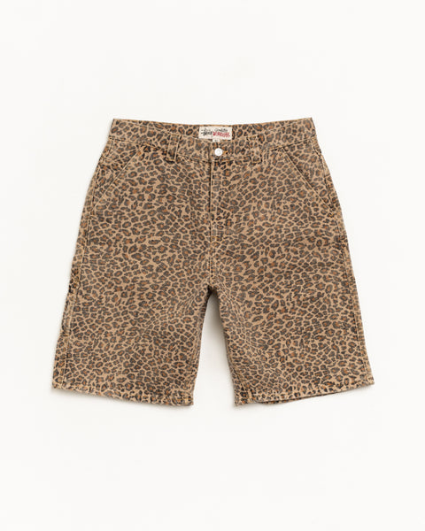 Denim Work Short – Leopard | Shorts | Stüssy UK