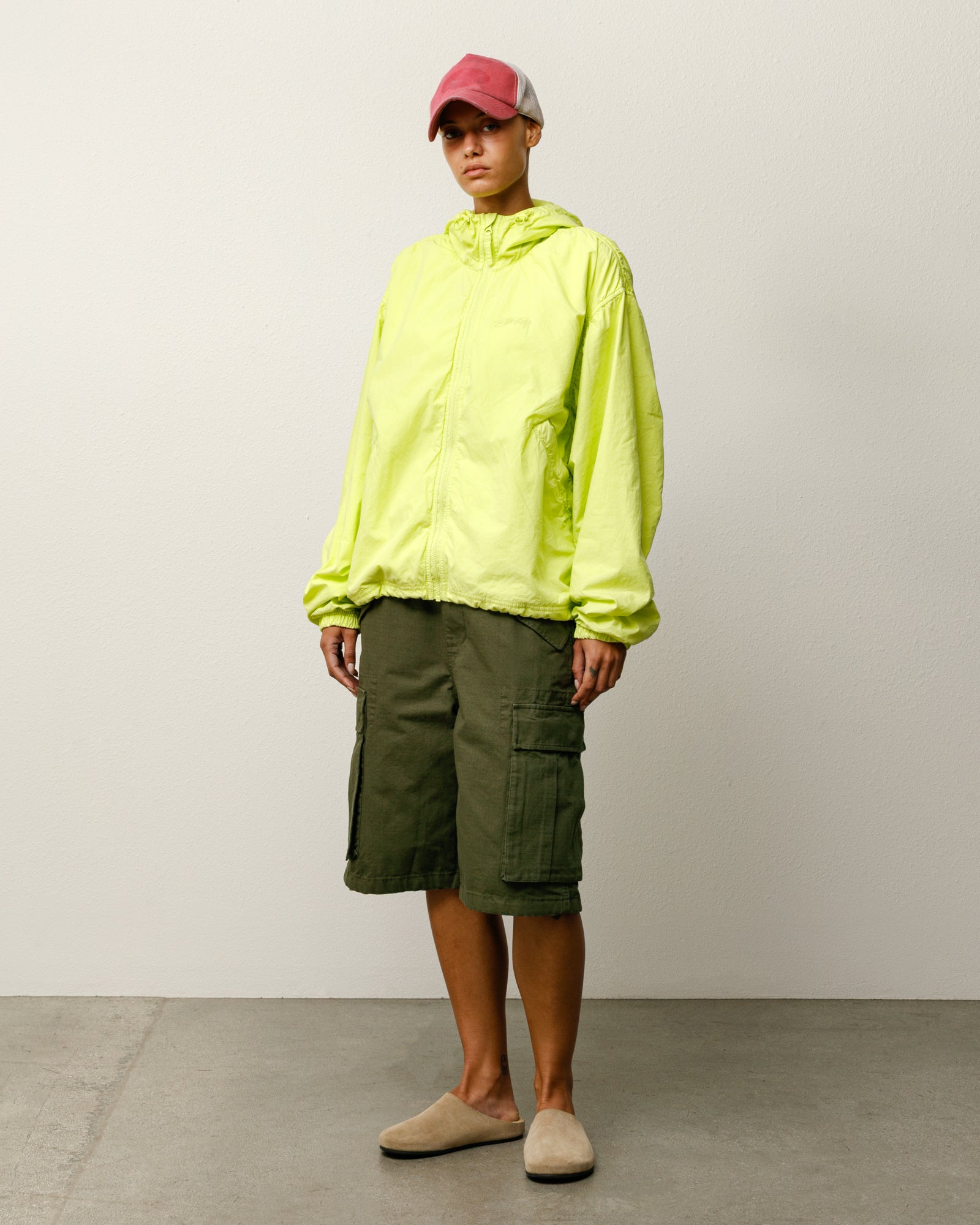 Cargo Short Ripstop Mens Regular In Olive Green