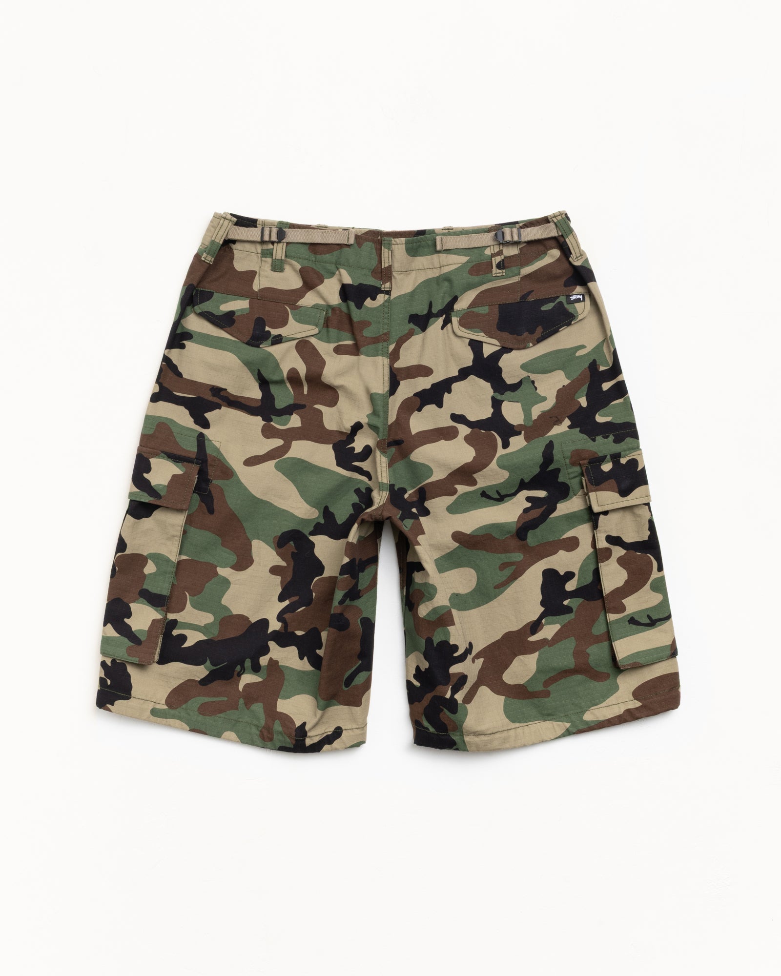 Cargo Short Ripstop Mens Regular In Woodland Camo
