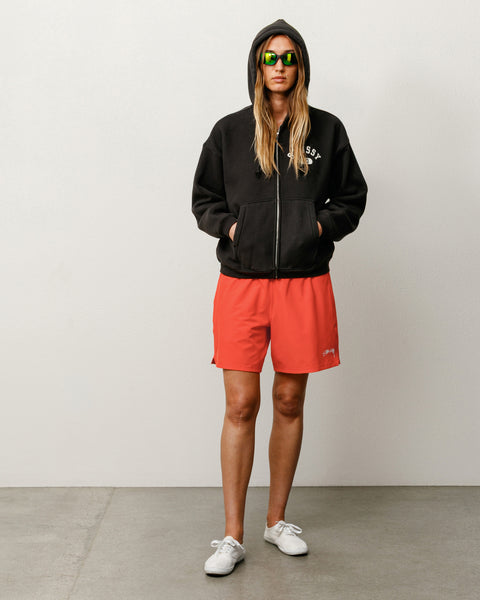 Sport Short Unisex In Red Orange