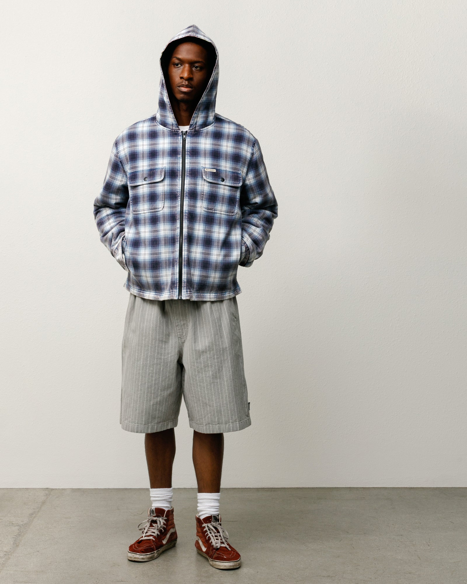 Baggy Beach Short – Grey Stripe | Shorts & Trunks | Stüssy – Stüssy UK
