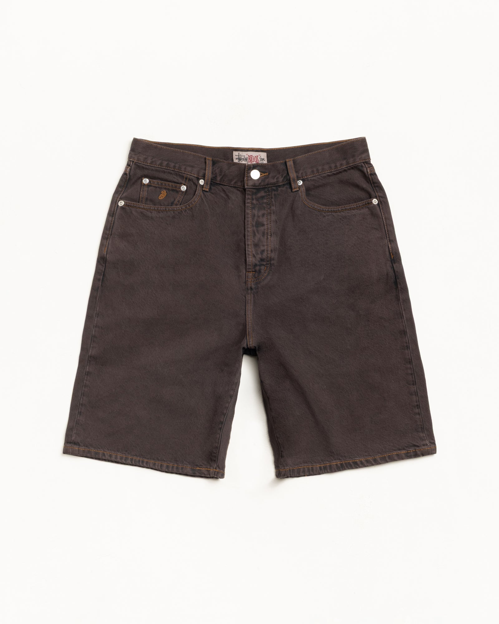 28インチ　STUSSY BIG OL' SHORT Brown Big Ol' Short Denim – Resin Wash Brown | Pants | Stüssy UK