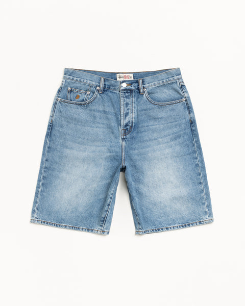 Big Ol Short Denim Mens Regular In Indigo Stone Wash