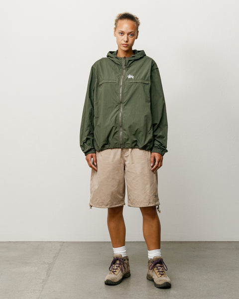 Surplus Short Unisex Regular Fit In Khaki, baggy with drawcord hems