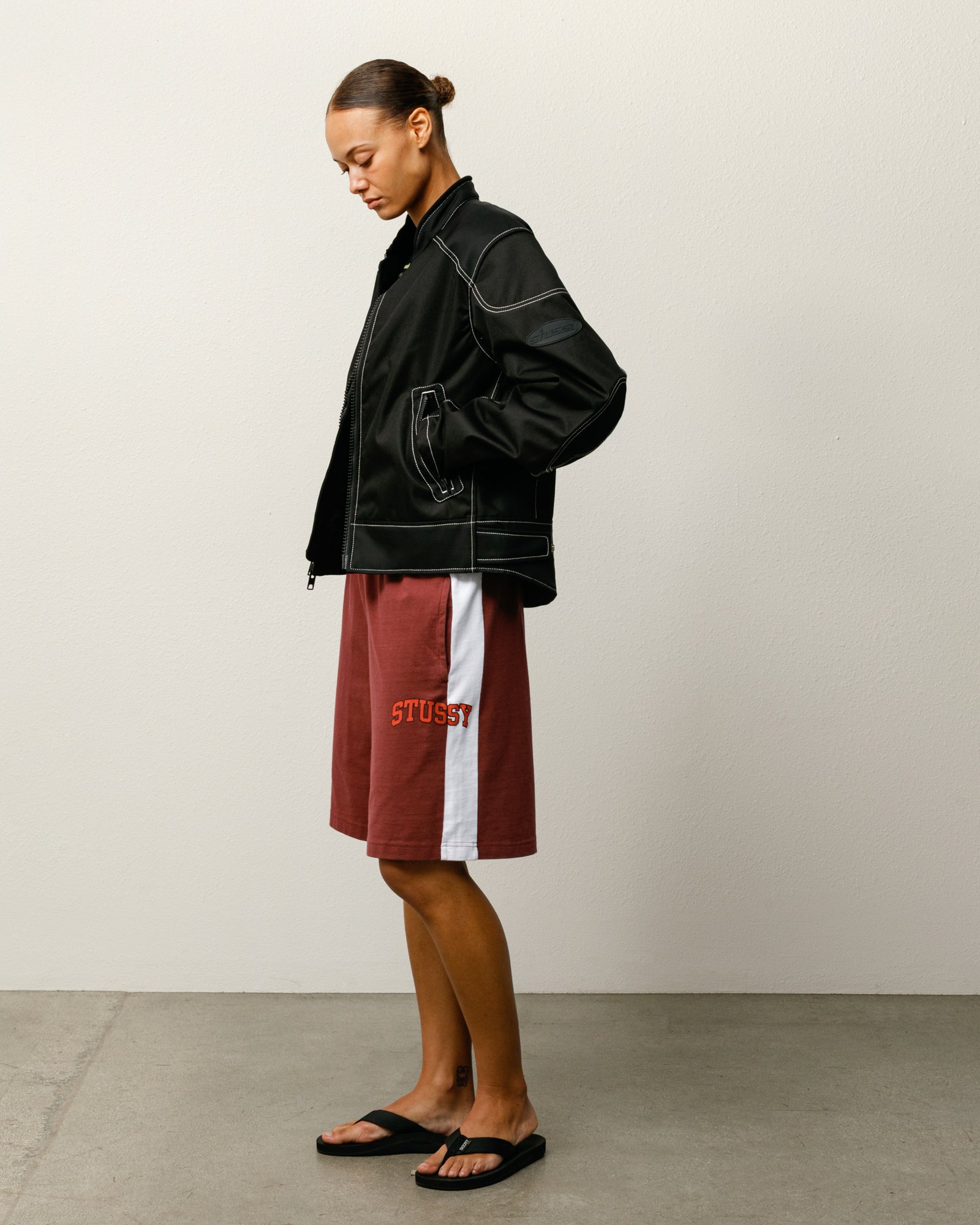 Stripe Jersey Short – Burgundy | Shorts & Trunks | Stüssy UK