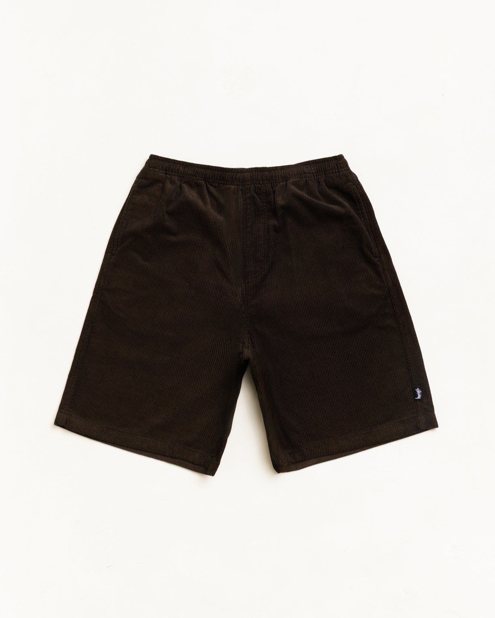 Baggy Beach Short Twill Cord Unisex Regular In Black | hero:main:collection:new-arrivals,shirts,tops-shirts,all,tees,outerwear,denim,knits,accessories,sunglasses,hoodies,sweats,mens-hoodies-sweatshirts,shorts,pants,bottoms,crew-sweats,zip-ups,swim,sweatpants,graphics,lazy-tees,swim,basic-9twenty,button-ups,shorts,cargos,denim-jeans,bottoms,bags,belts,wearables,gear,footwear,button-ups,basic-tops,jerseys,big-ol,classics,slim,jackets,all, | product-card-slider