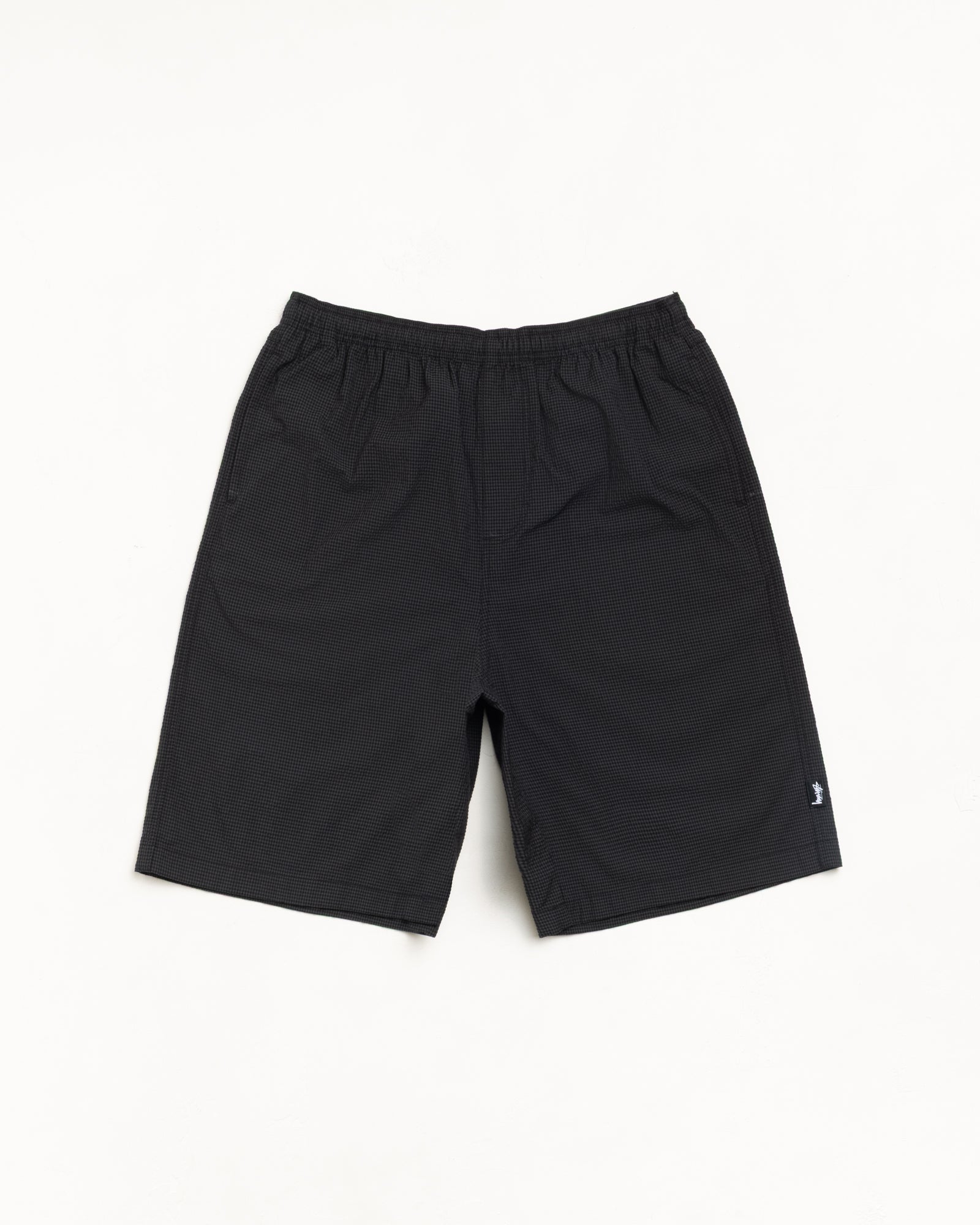 Baggy Seersucker Beach Short – Black | Shorts & Trunks | Stüssy UK