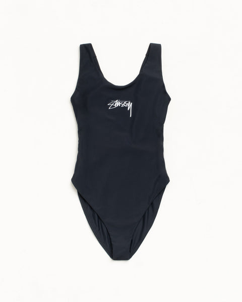 Stüssy Surf Stock One-piece Women's Swimsuit in the colour Black