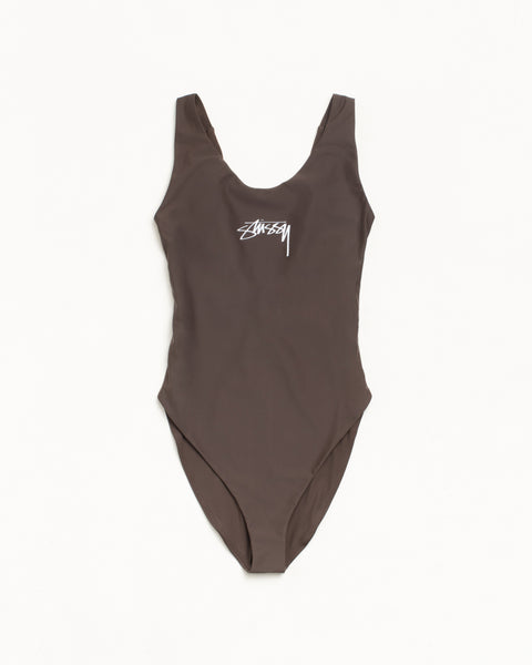 Surf Stock One-Piece Women's Regular Swimsuit in the colour Brown