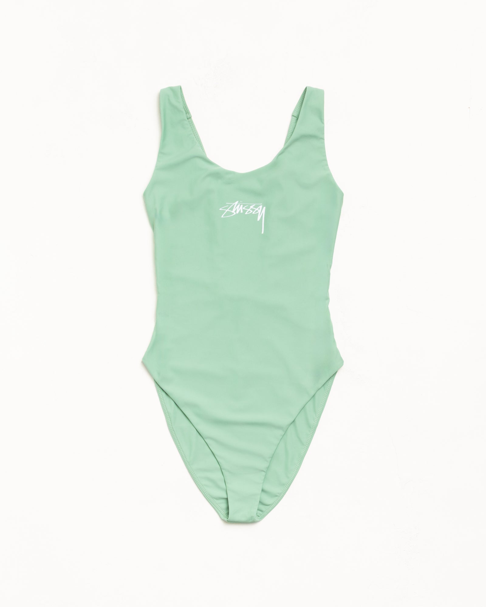 Stüssy Surf Stock One Piece Swimsuit in the colour Sage