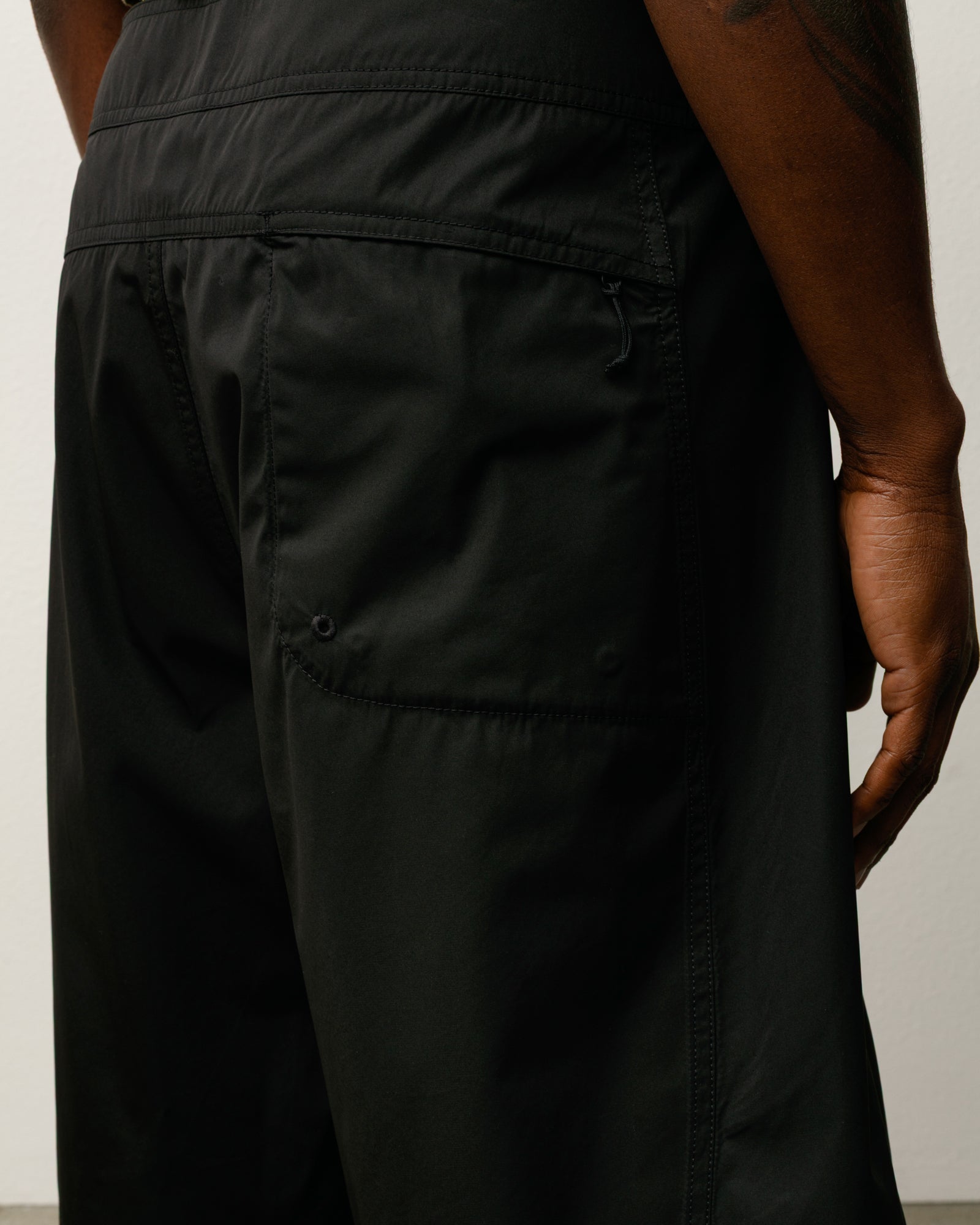 Curved Panel Board Short Bottoms in the colour Black