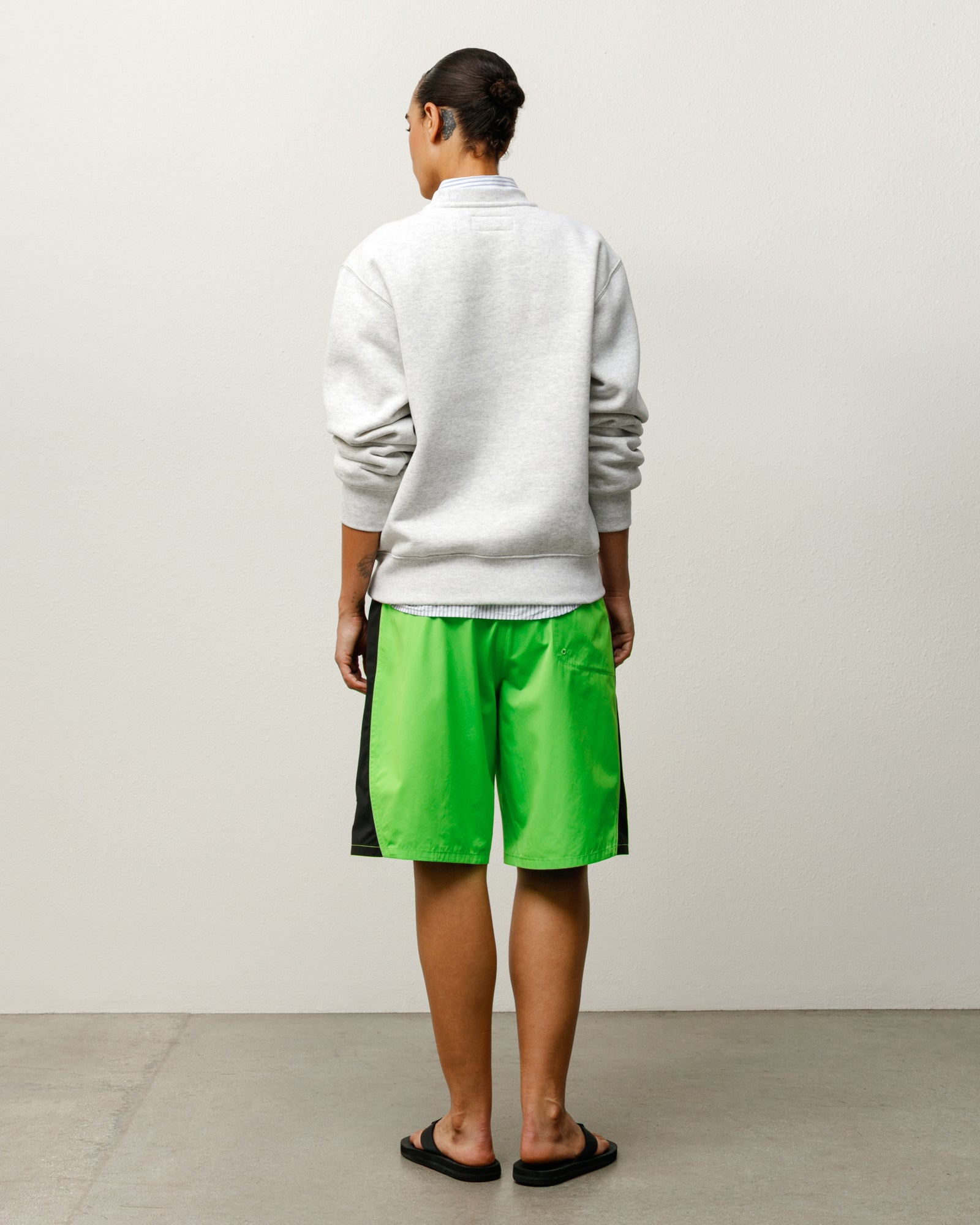 Curved Panel Board Short Bottoms in the colour Green