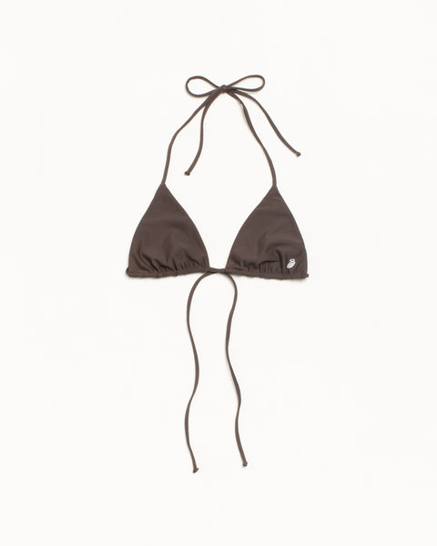Triangle Bikini Top Womens Regular In Brown