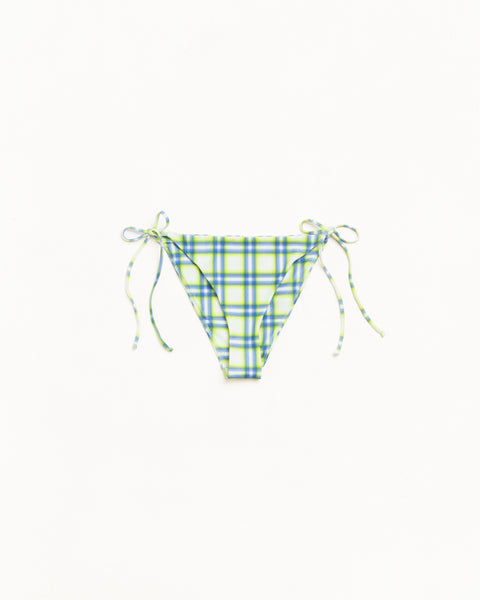 Bikini Bottom Womens In Green Plaid