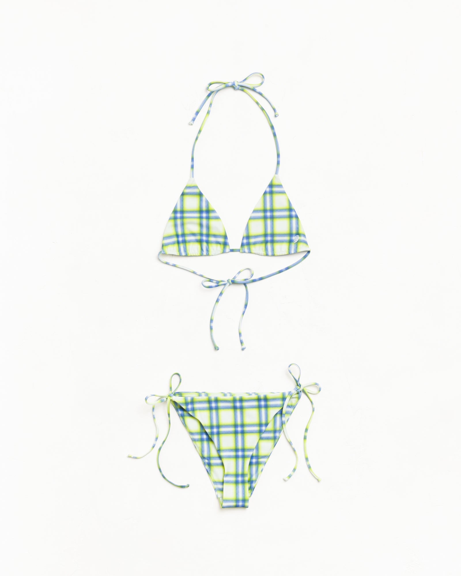 Bikini Bottom Womens In Green Plaid