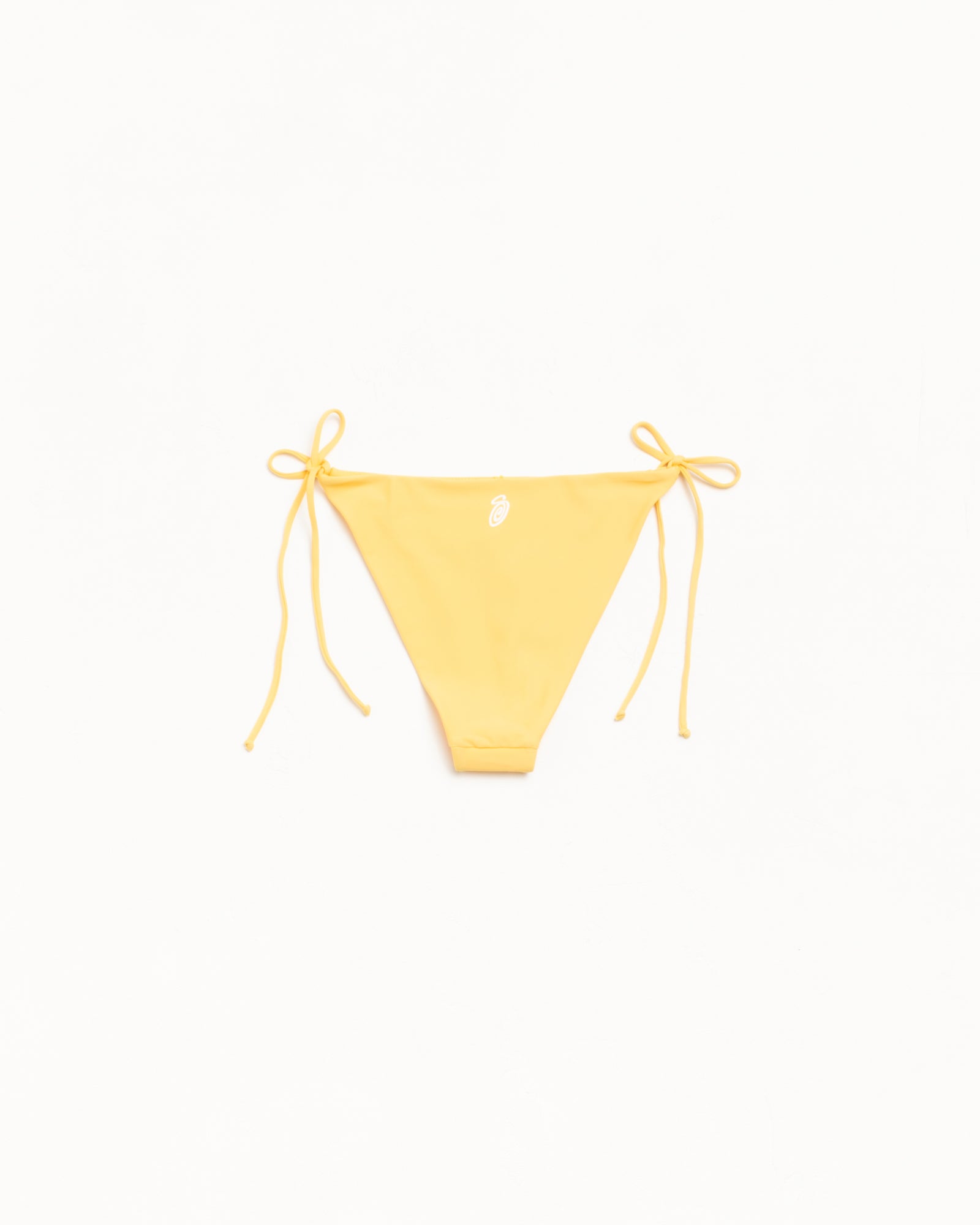 Side Tie Bikini Bottom Womens in Orange